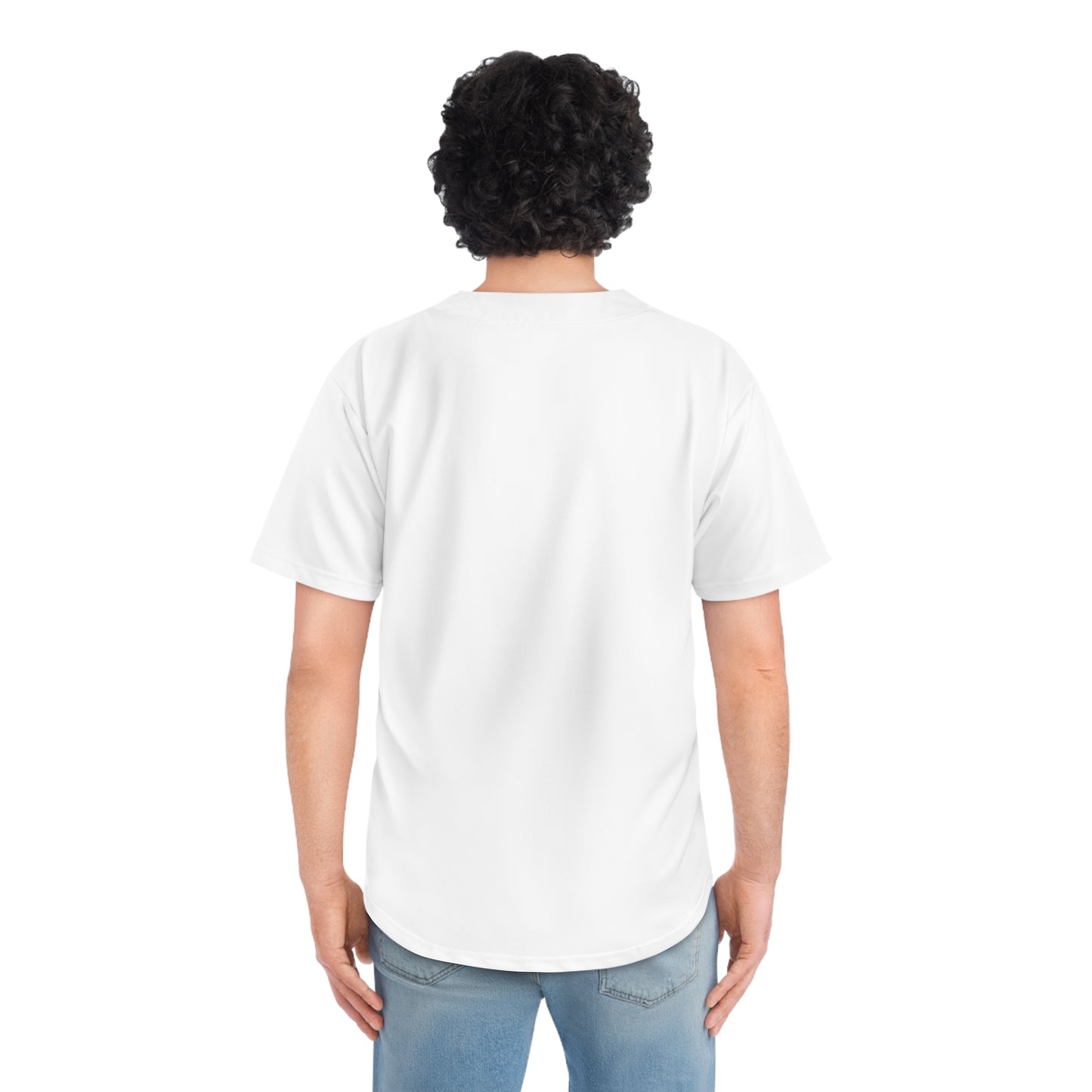 Minimal Monogram Baseball Jersey - Men's Button - Up Team Shirt - MetroGrit