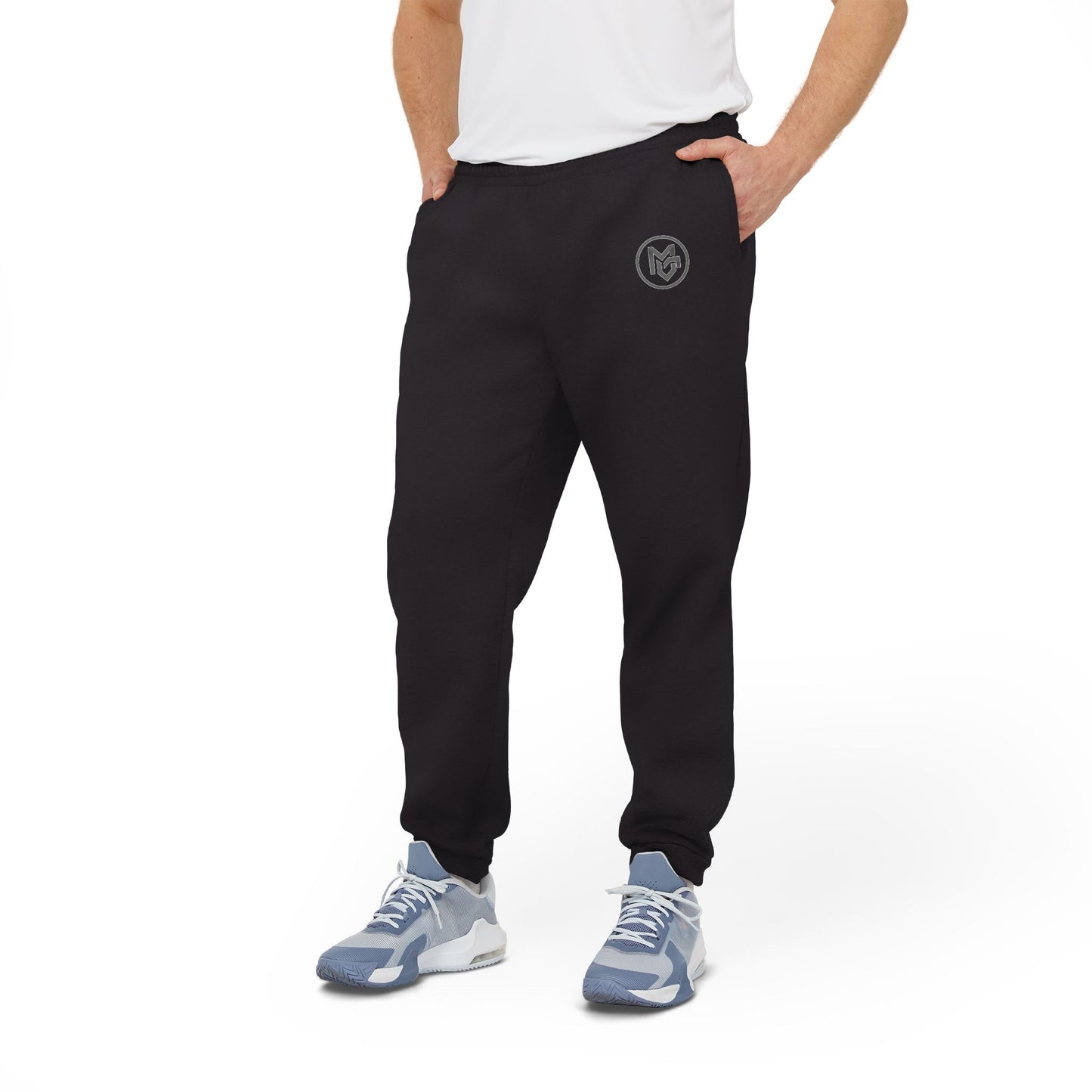 Adidas Grey Fleece Joggers – Comfortable Casual Sweatpants with Logo - MetroGrit