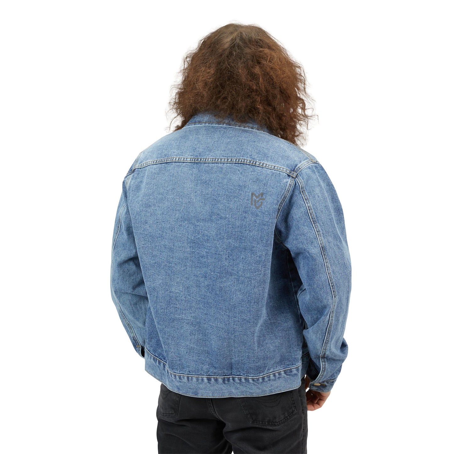 Denim Jacket — Classic Men's Light Wash Jean Jacket, Casual Layering for Everyday & Travel - MetroGrit