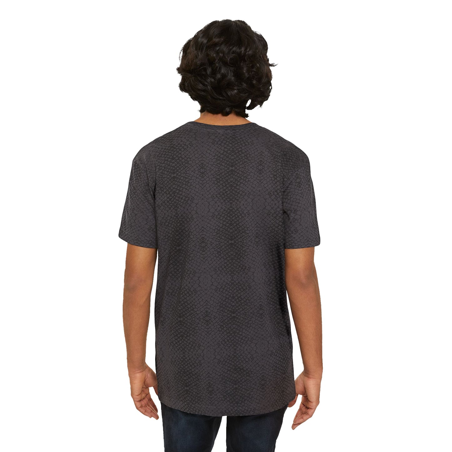 Men's Leopard Print Logo Tee — Subtle Monogram Graphic T-Shirt - MetroGrit