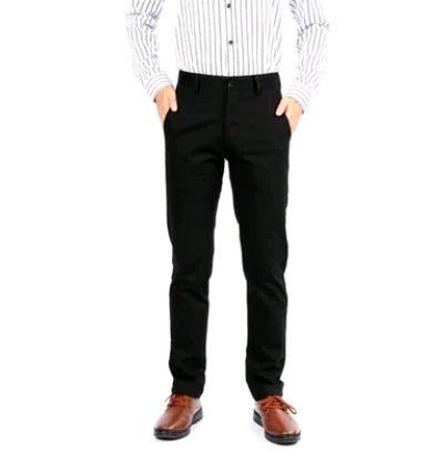 Autumn Winter Cotton Slim Fit Men's Casual Pants