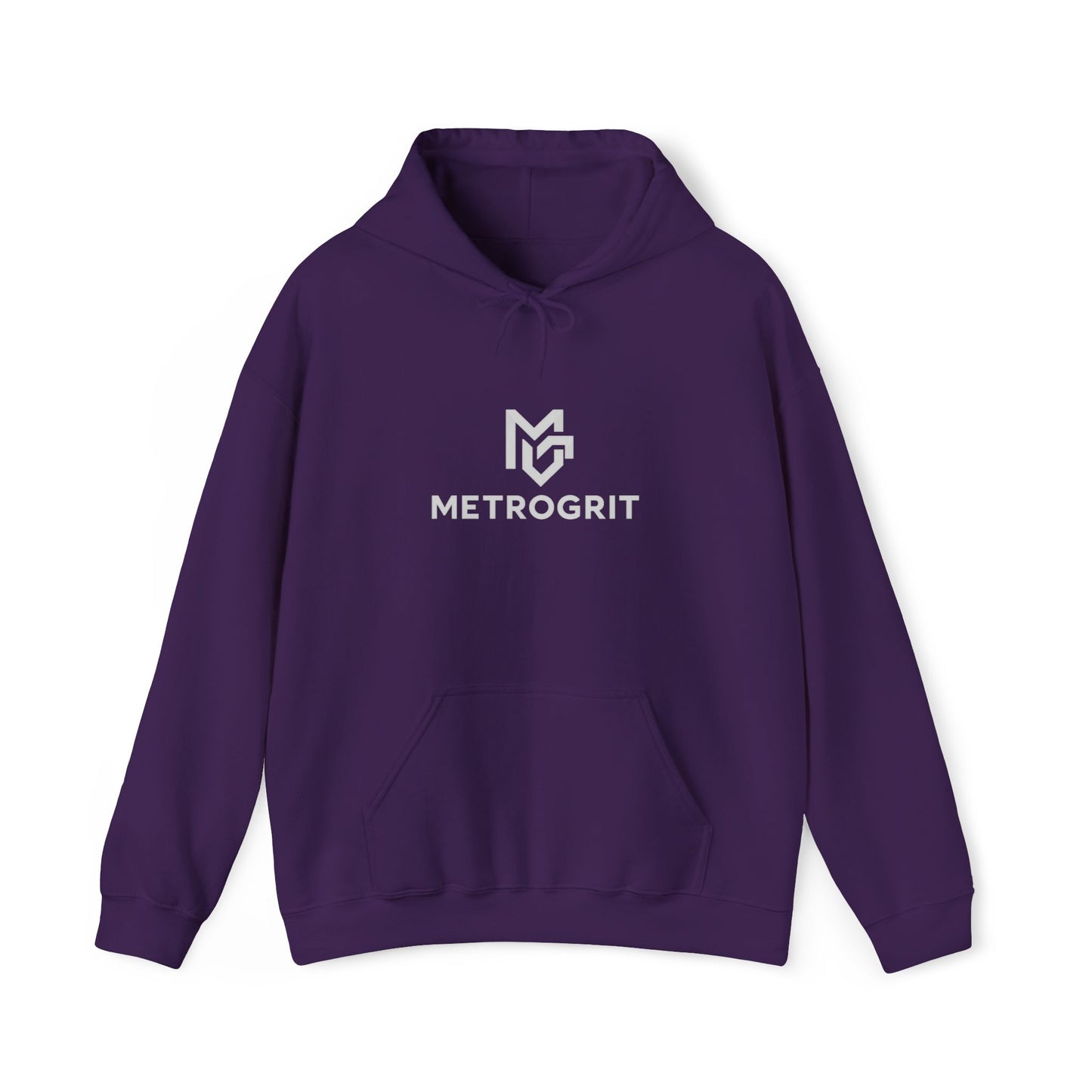 MetroGrit Logo Hoodie | Minimal Brand Logo Pullover - MetroGrit