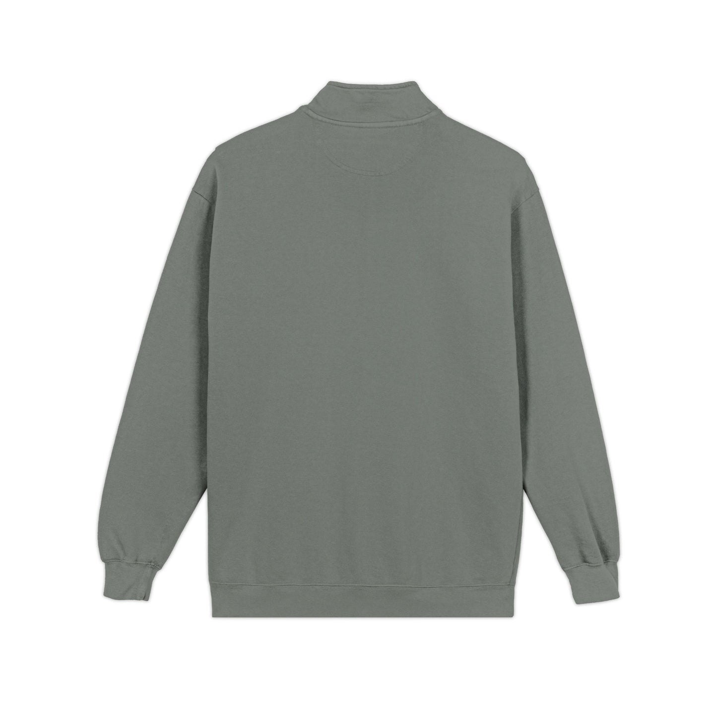 Embroidered Quarter - Zip Sweatshirt — Minimalist Chest Logo, Cozy Casual Pullover - MetroGrit