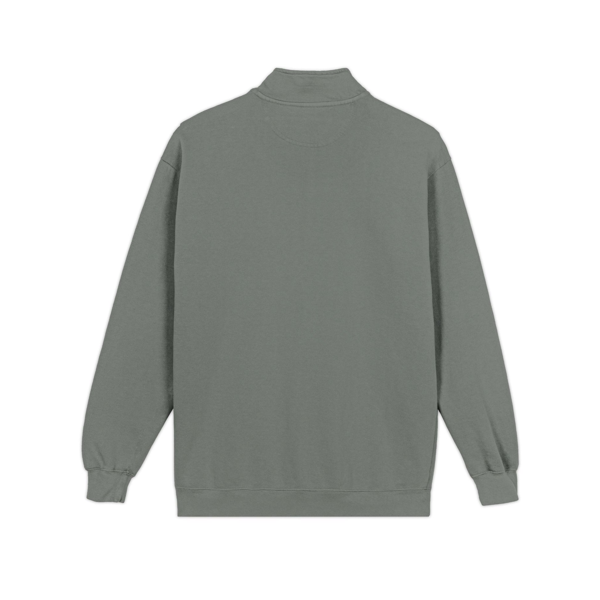 Embroidered Quarter - Zip Sweatshirt — Minimalist Chest Logo, Cozy Casual Pullover - MetroGrit