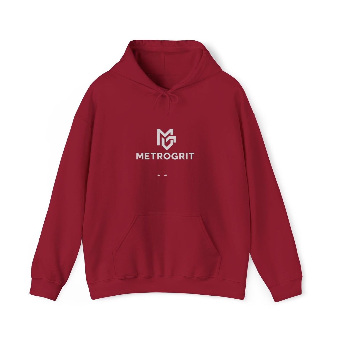 MetroGrit Logo Hoodie | Minimal Brand Logo Pullover - MetroGrit