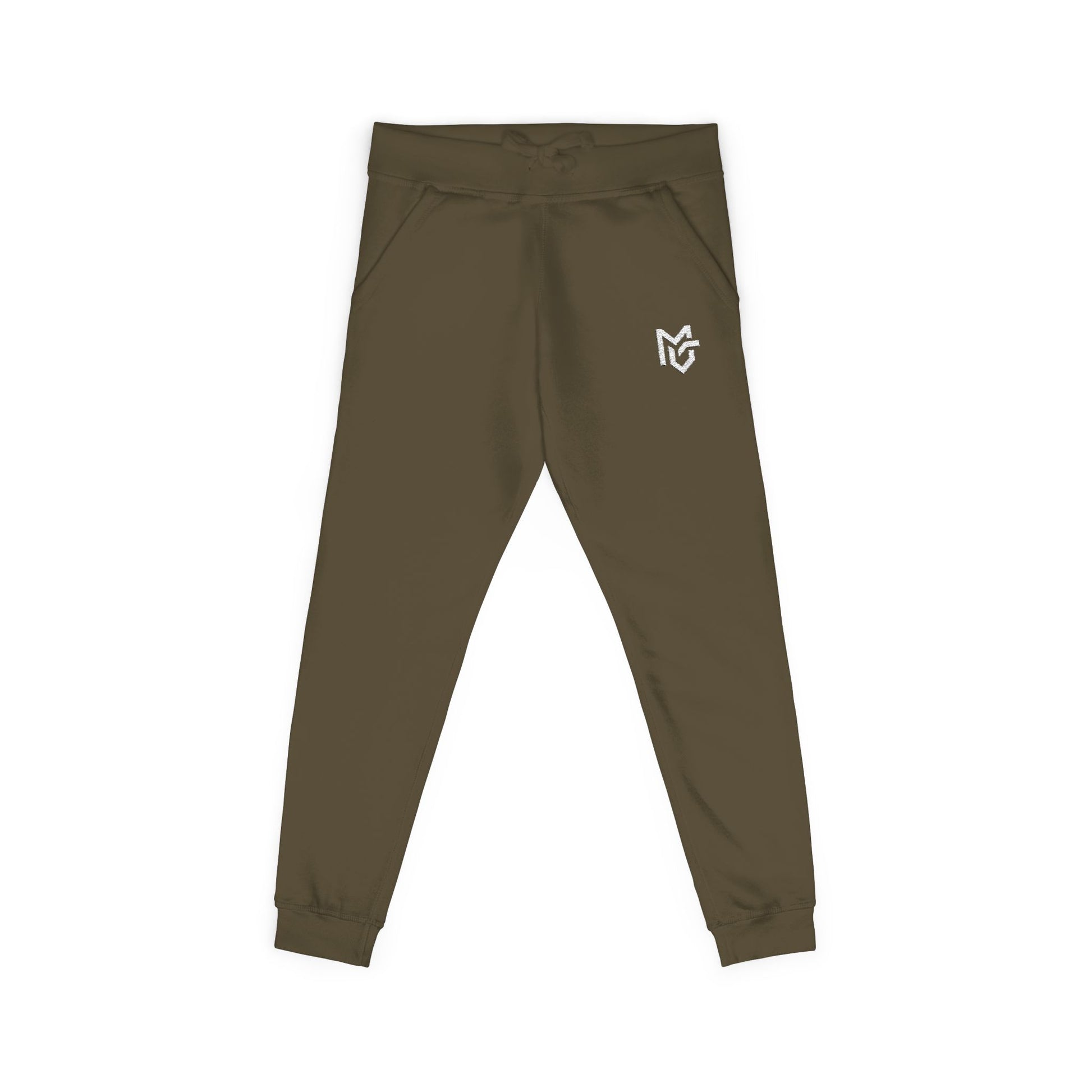 Embroidered Heart Logo Sweatpants — Cozy Fleece Joggers - MetroGrit