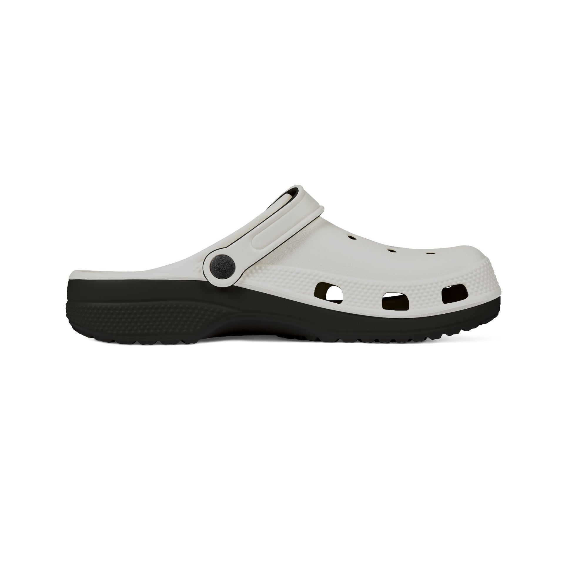 White EVA Foam Clogs — Lightweight Slip - On Garden & Beach Shoes - MetroGrit