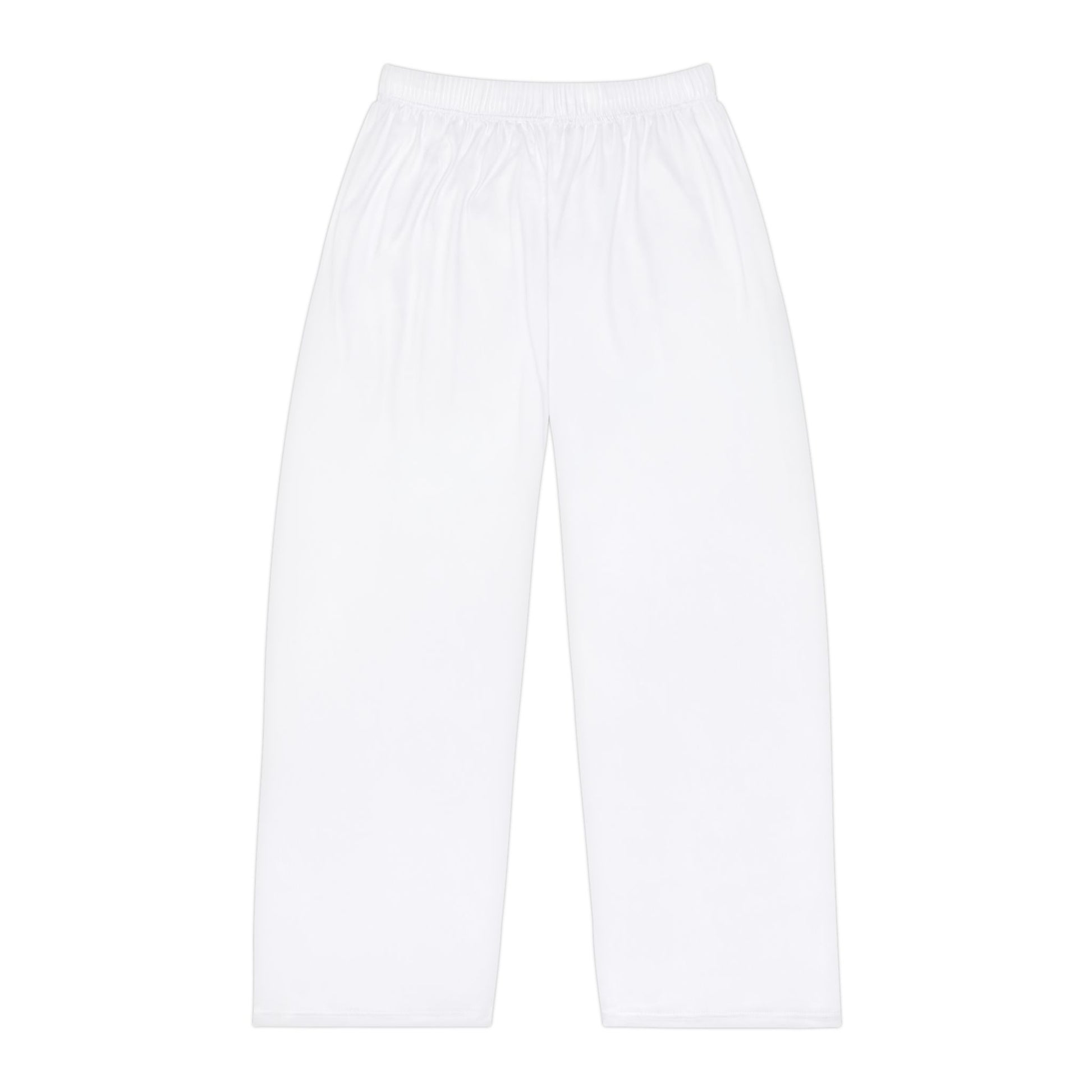 Men's Pajama Pants — Comfortable White All - Over Print Lounge Sleepwear - MetroGrit