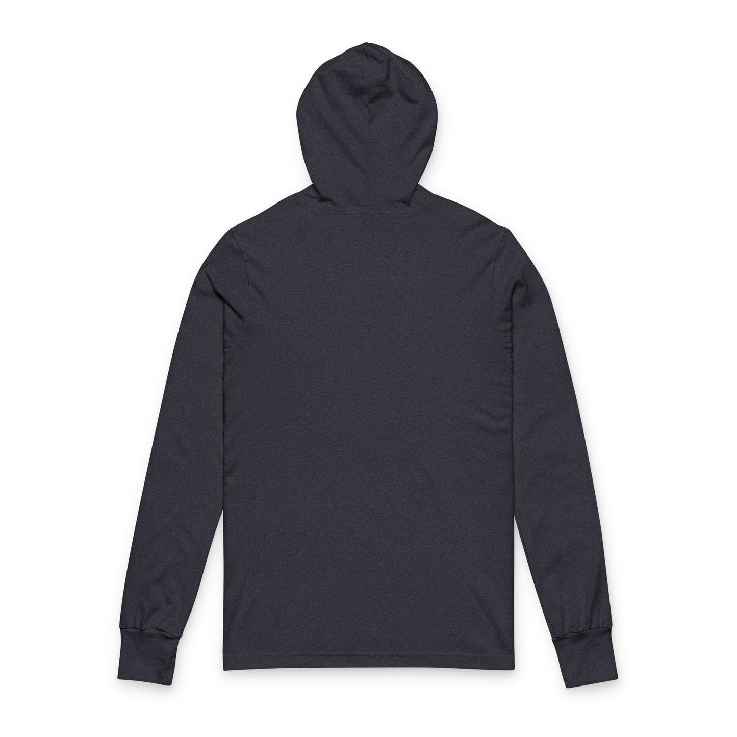 Long Sleeve Hoodie Tee with Monogram Logo — Minimalist MC Emblem - MetroGrit