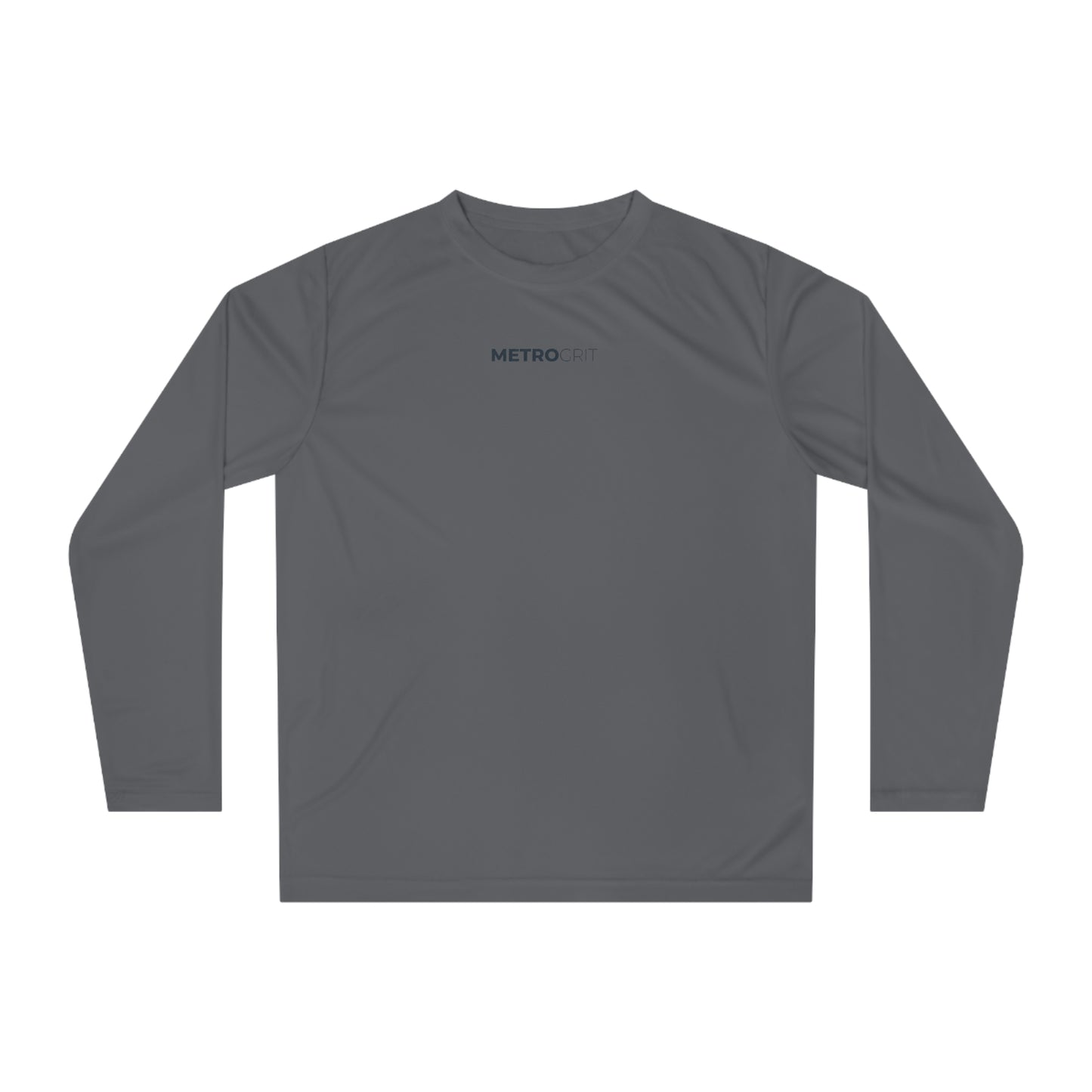 Metro DRFT Performance Long Sleeve Shirt — Lightweight Athletic Tee with Small Chest Logo - MetroGrit