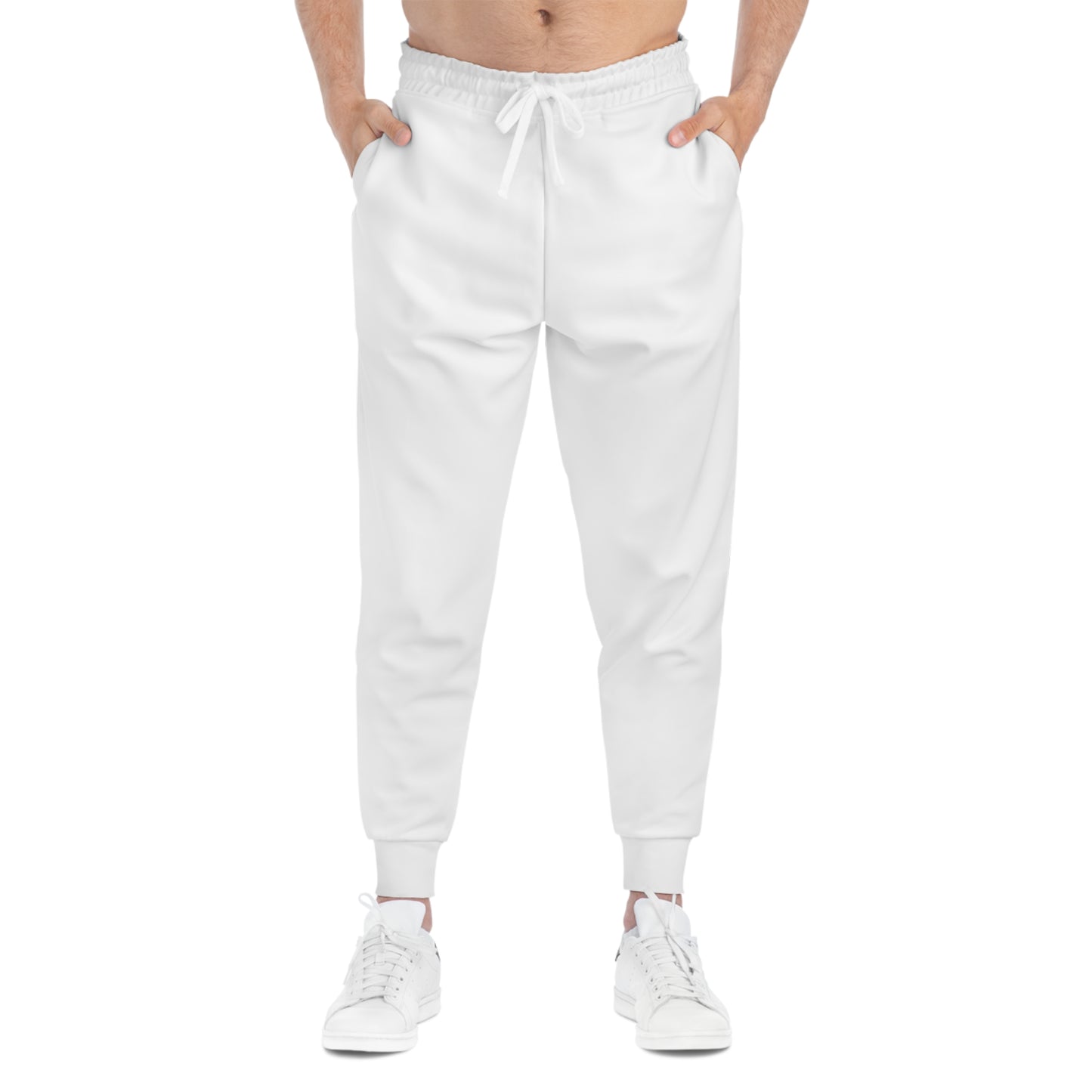 White Athletic Joggers — Slim Fit Casual & Workout Sweatpants - MetroGrit
