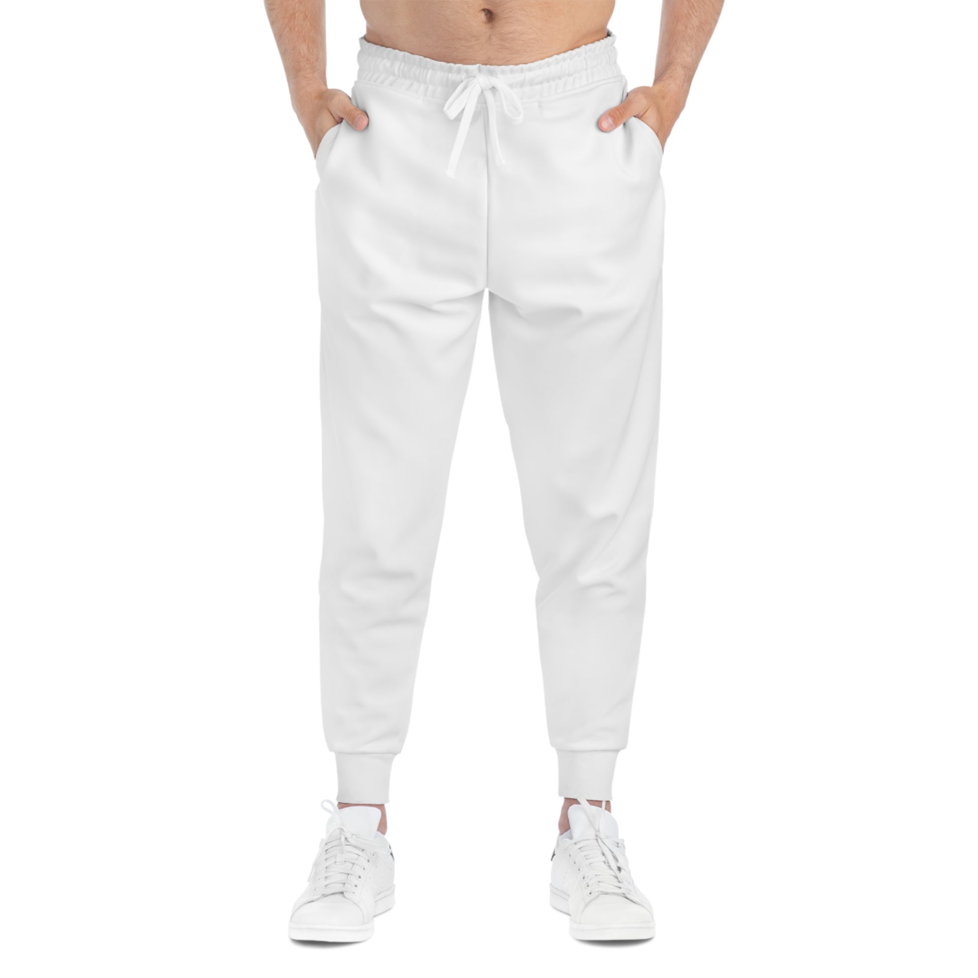 White Athletic Joggers — Slim Fit Casual & Workout Sweatpants - MetroGrit