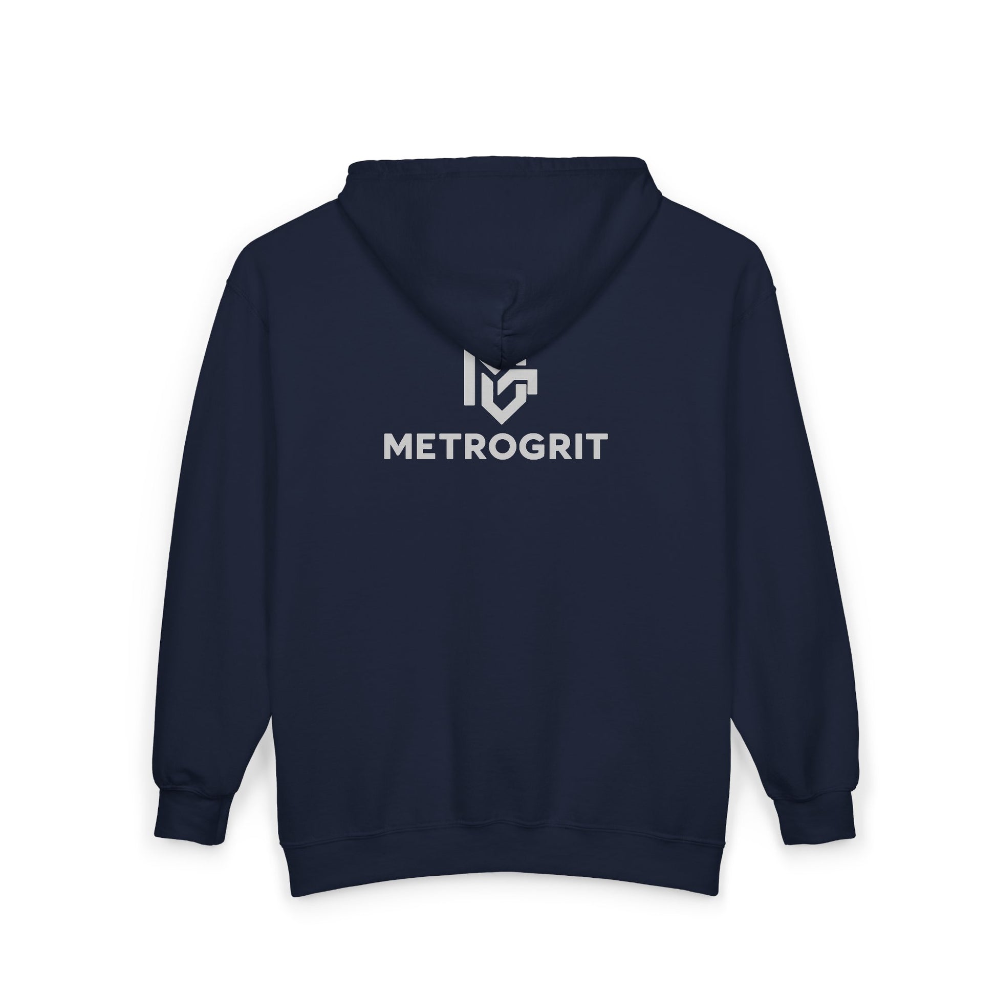 MetroGrit Full - Zip Hoodie — Logo Zip - Up Sweatshirt - MetroGrit