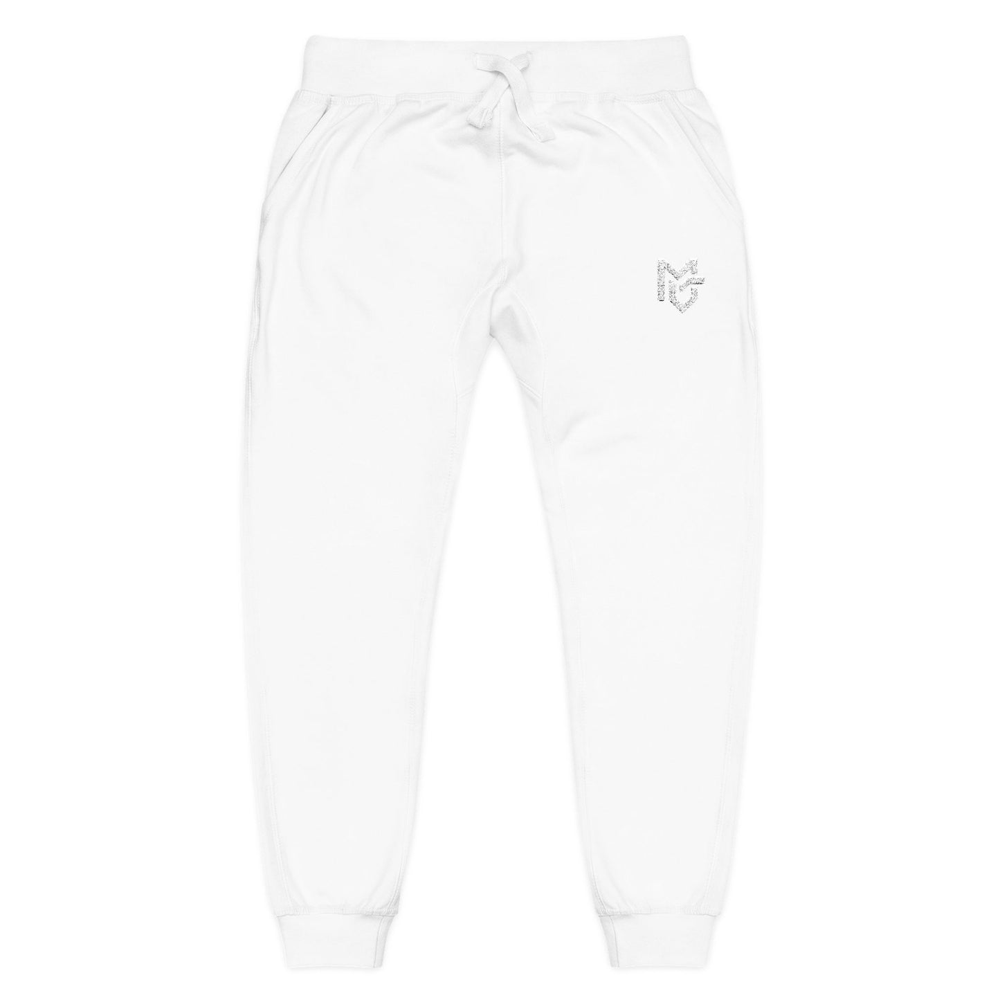 Embroidered Heart Logo Sweatpants — Cozy Fleece Joggers - MetroGrit