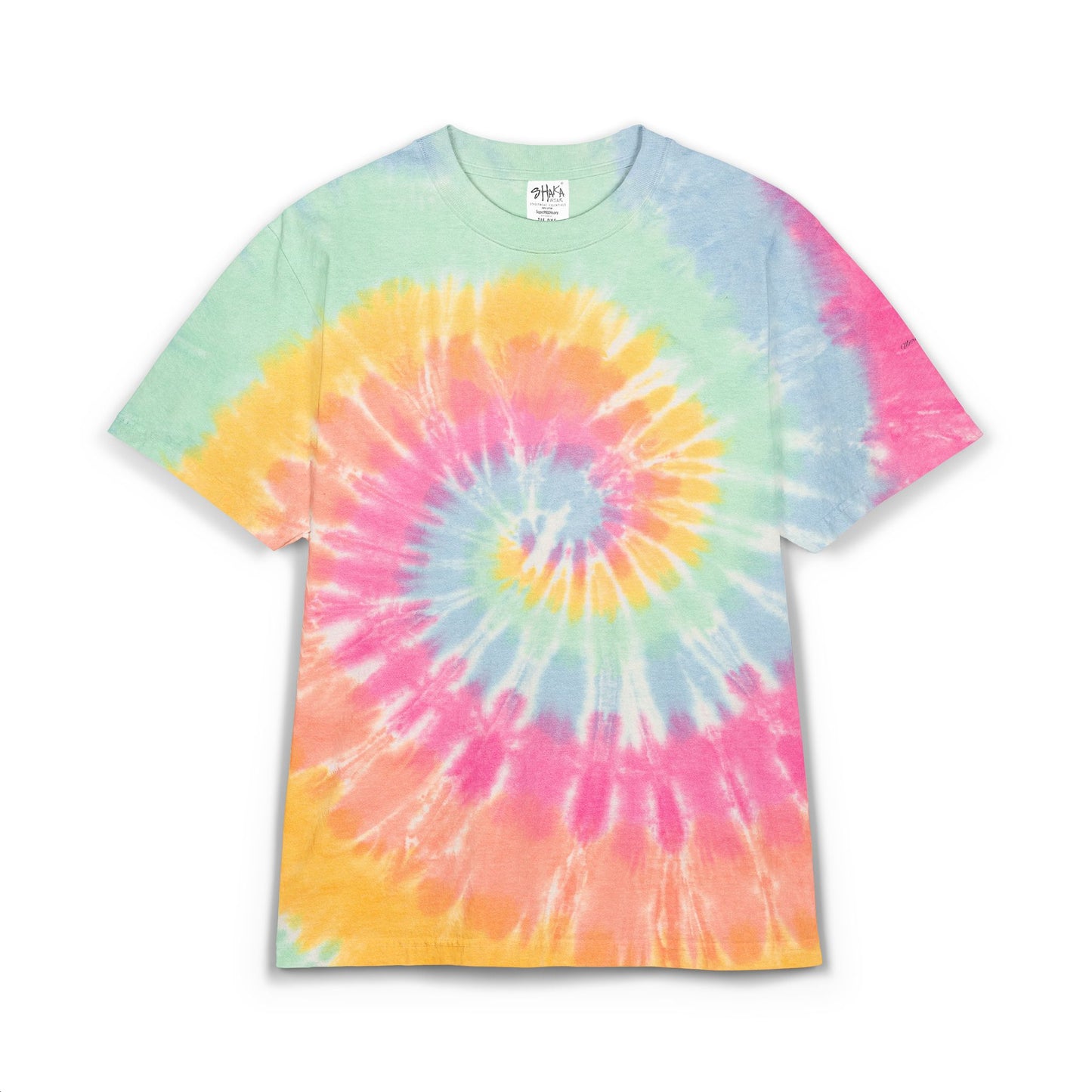 Tie - Dye Spiral Tee — Oversized Embroidered Rainbow T-Shirt - MetroGrit