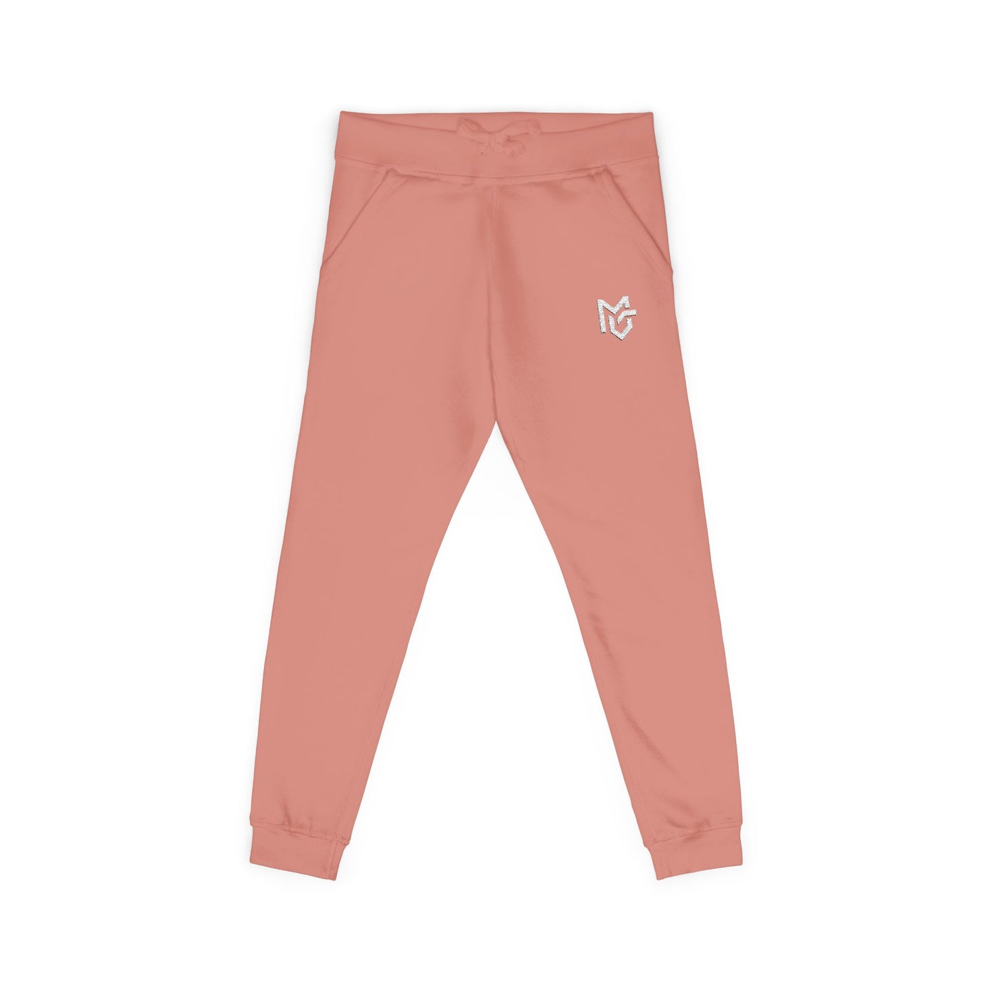 Embroidered Heart Logo Sweatpants — Cozy Fleece Joggers - MetroGrit