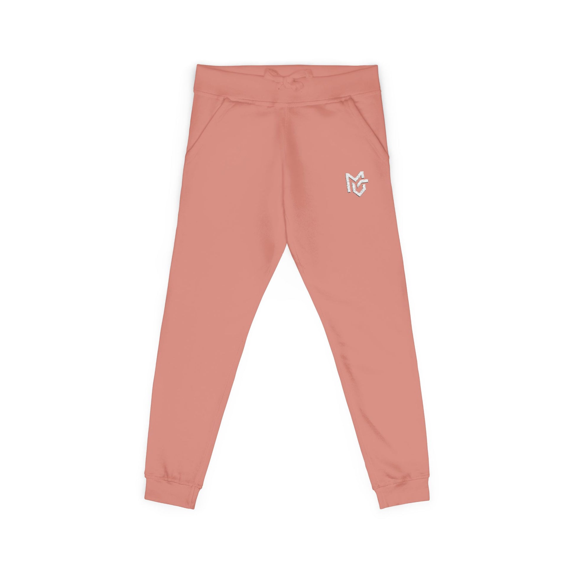 Embroidered Heart Logo Sweatpants — Cozy Fleece Joggers - MetroGrit