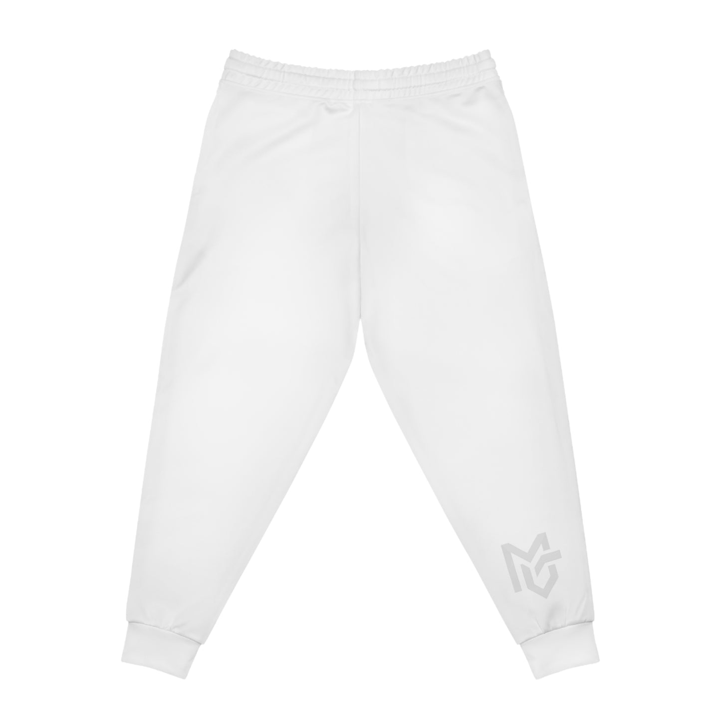 White Athletic Joggers — Slim Fit Casual & Workout Sweatpants - MetroGrit