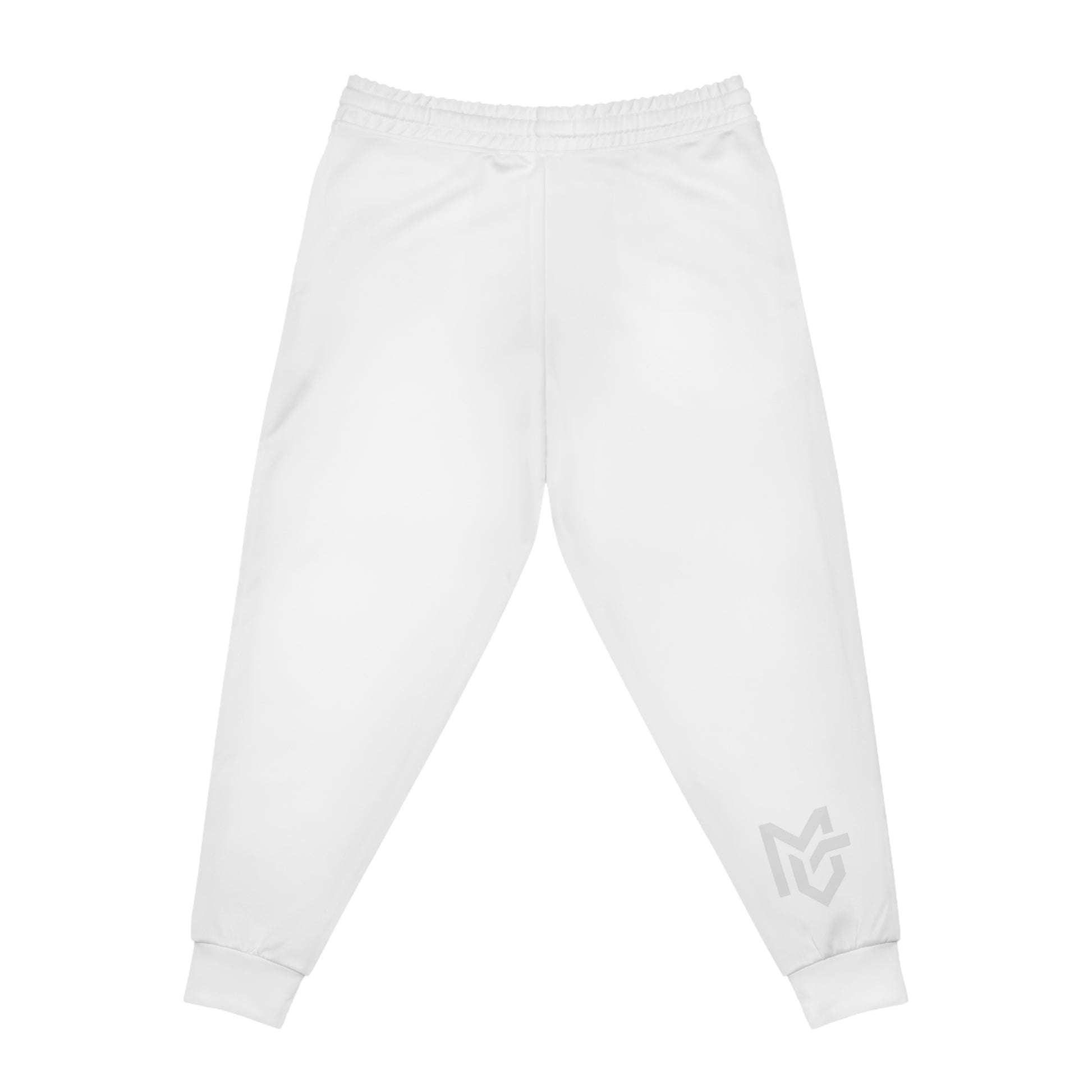 White Athletic Joggers — Slim Fit Casual & Workout Sweatpants - MetroGrit
