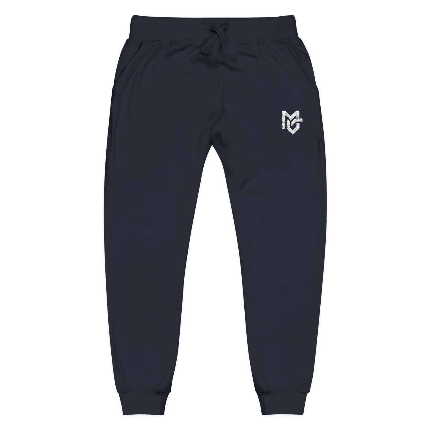 Embroidered Heart Logo Sweatpants — Cozy Fleece Joggers - MetroGrit