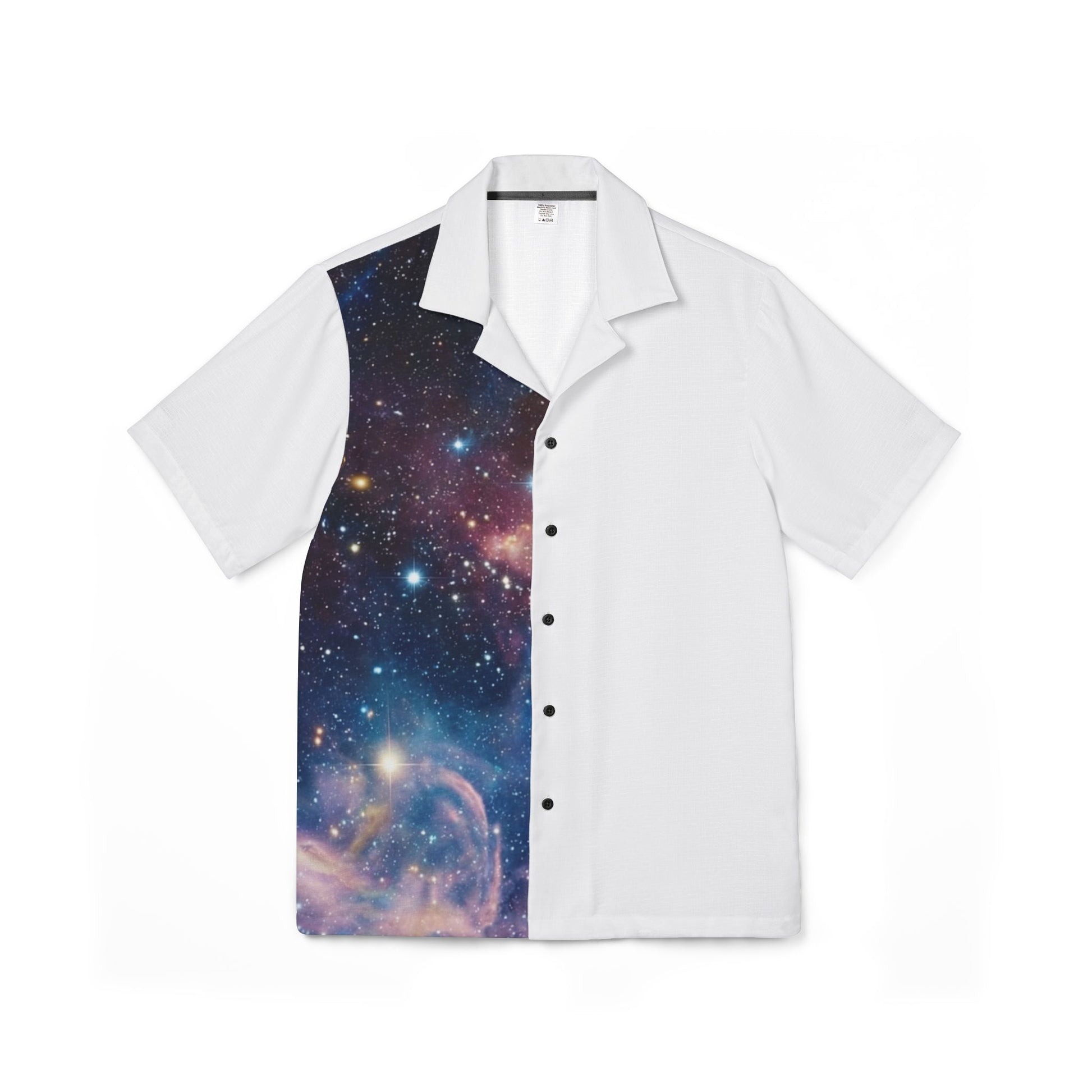Galaxy Print Hawaiian Shirt — Men’s Cosmic Camp Shirt - MetroGrit