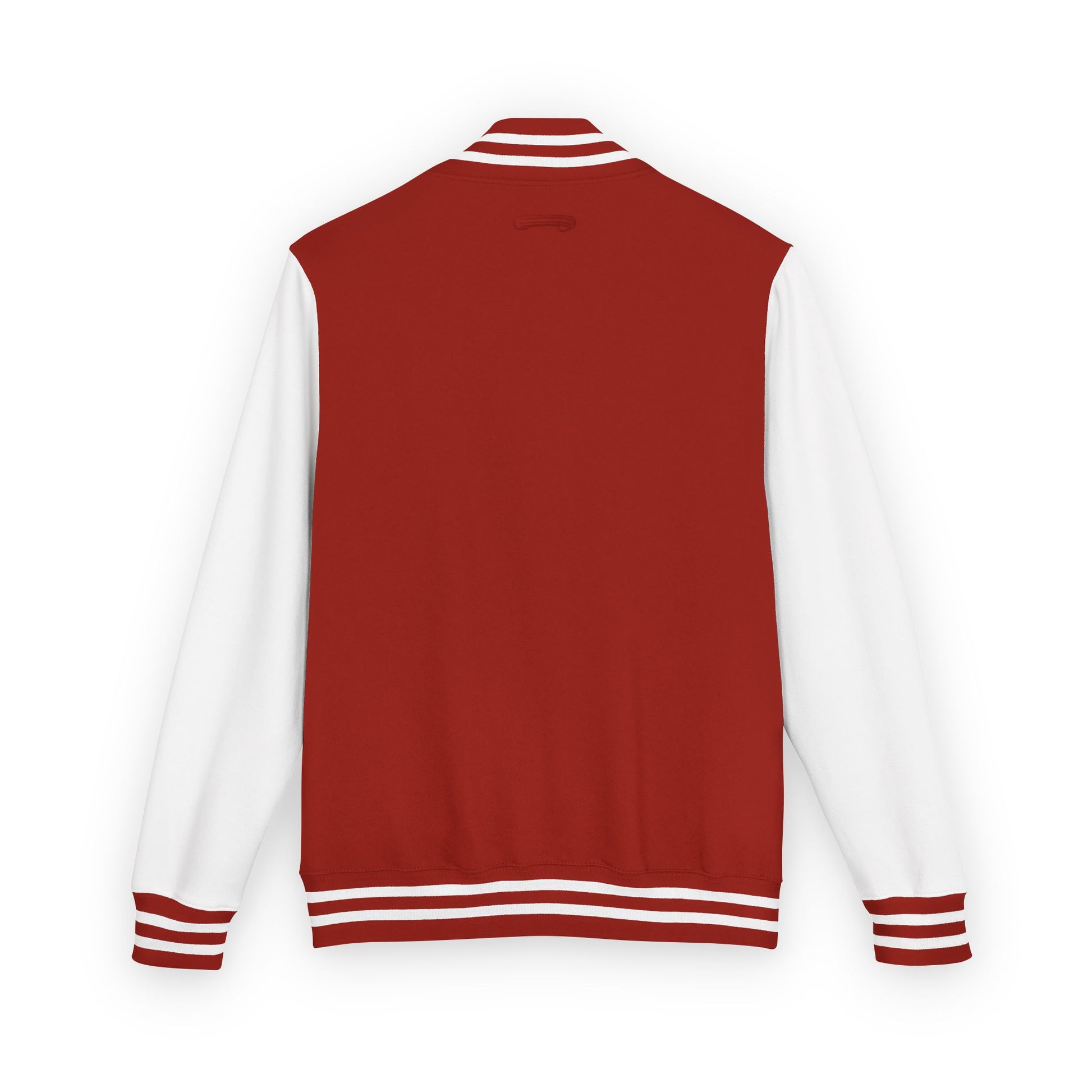 Varsity Letterman Jacket — Red & White Classic College Logo Jacket - MetroGrit