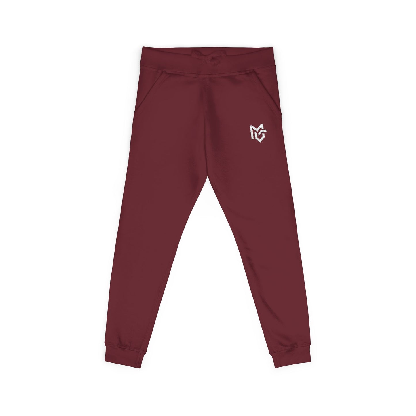 Embroidered Heart Logo Sweatpants — Cozy Fleece Joggers - MetroGrit