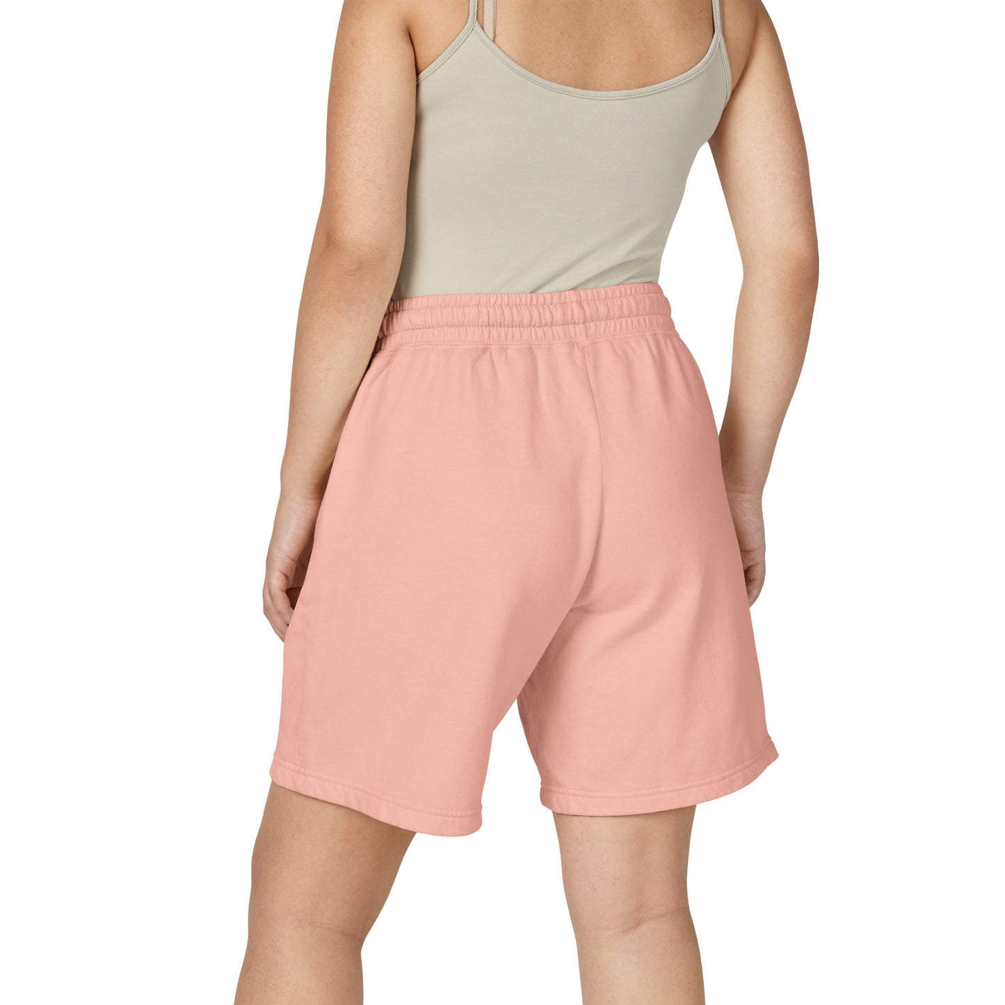 Lightweight Garment - Dyed Fleece Sweat Shorts — Casual Drawstring Lounge Shorts - MetroGrit