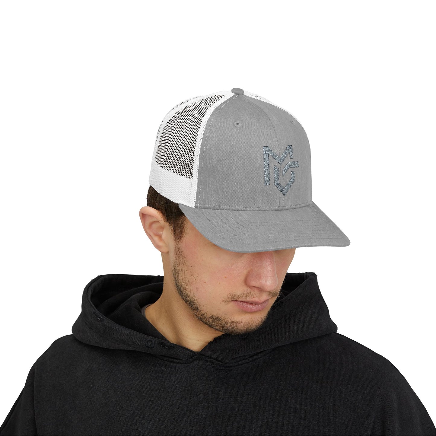 MG Logo Snapback Trucker Cap — Mesh Back Baseball Hat