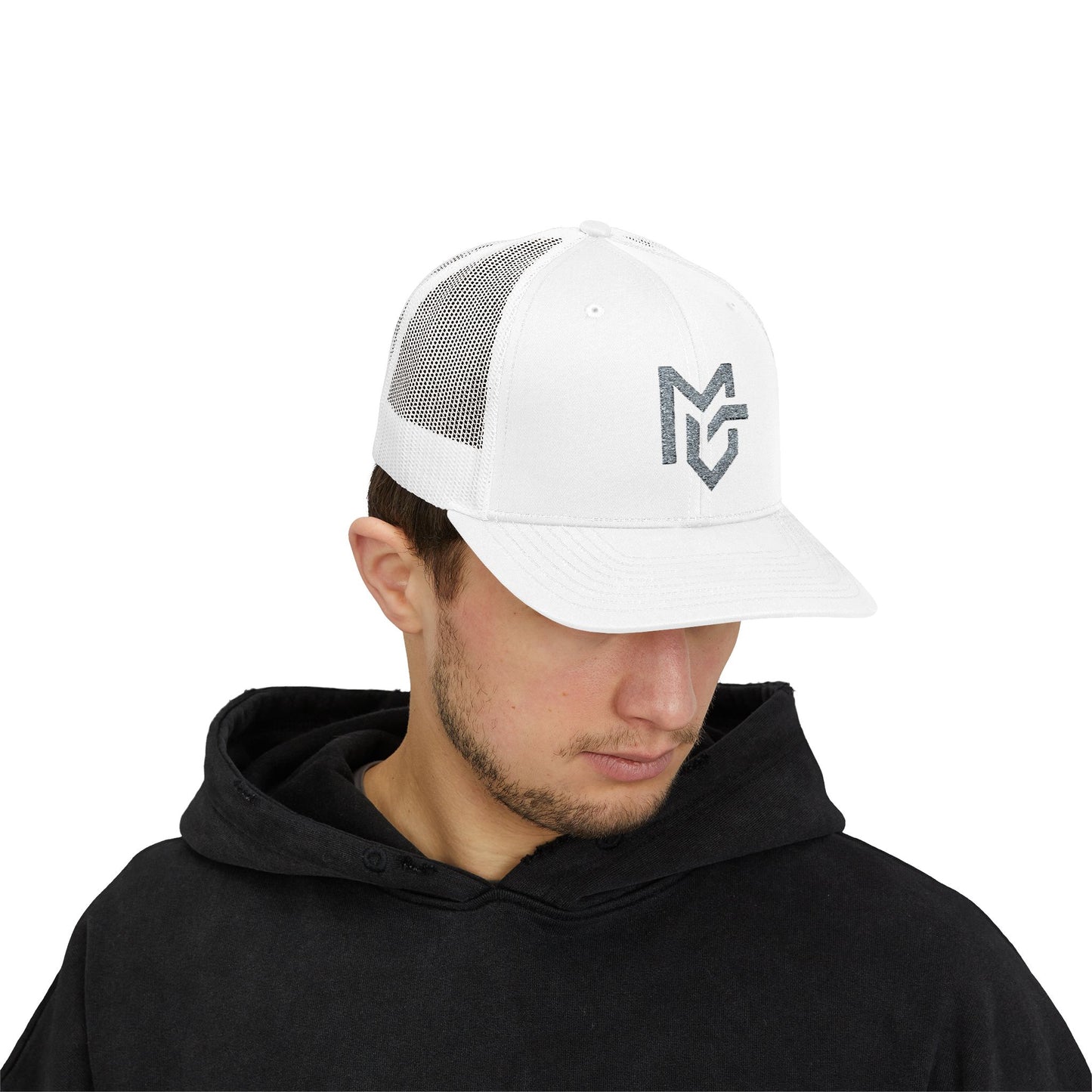 MG Logo Snapback Trucker Cap — Mesh Back Baseball Hat - MetroGrit