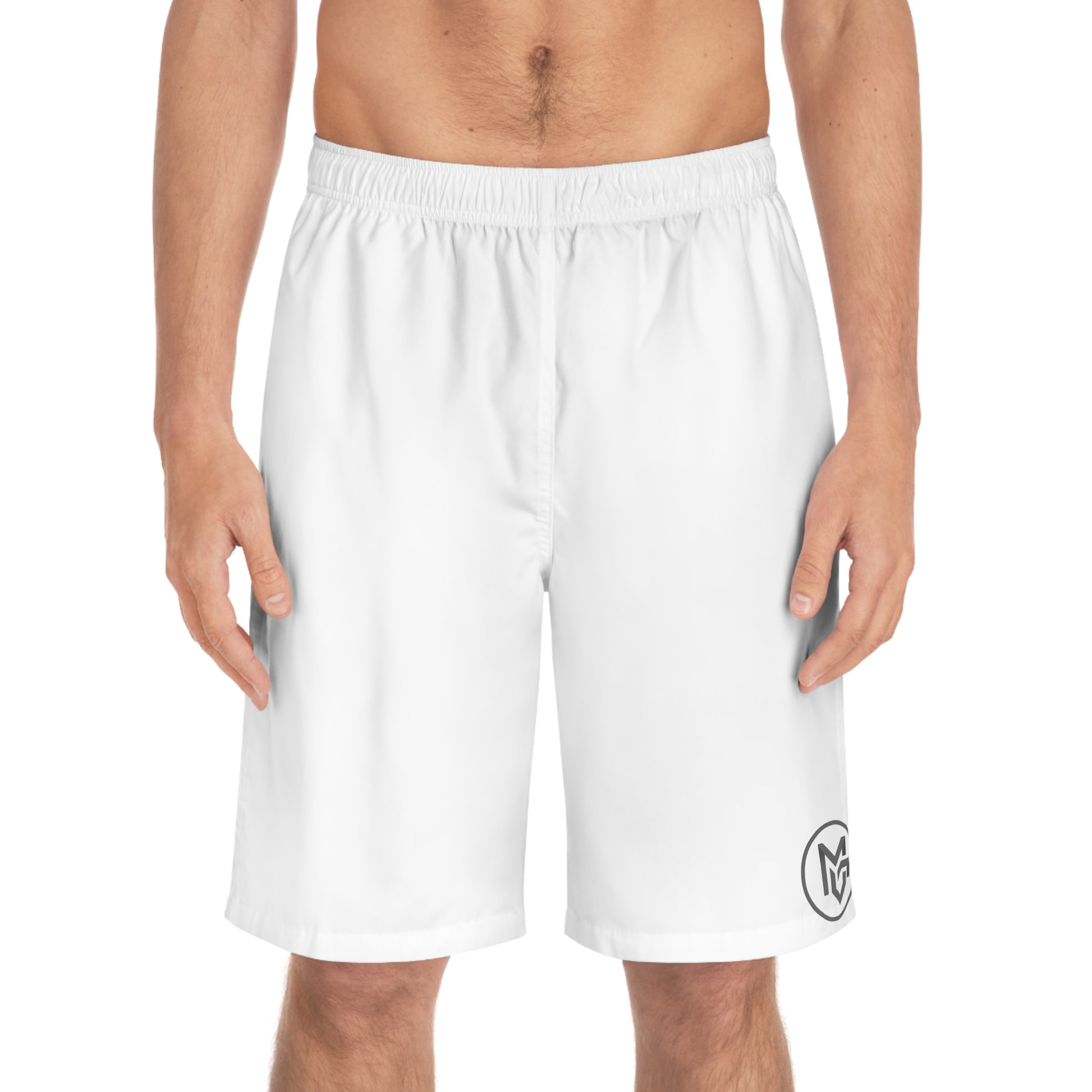 Men's Board Shorts — Subtle MG Logo Swim Trunks - MetroGrit