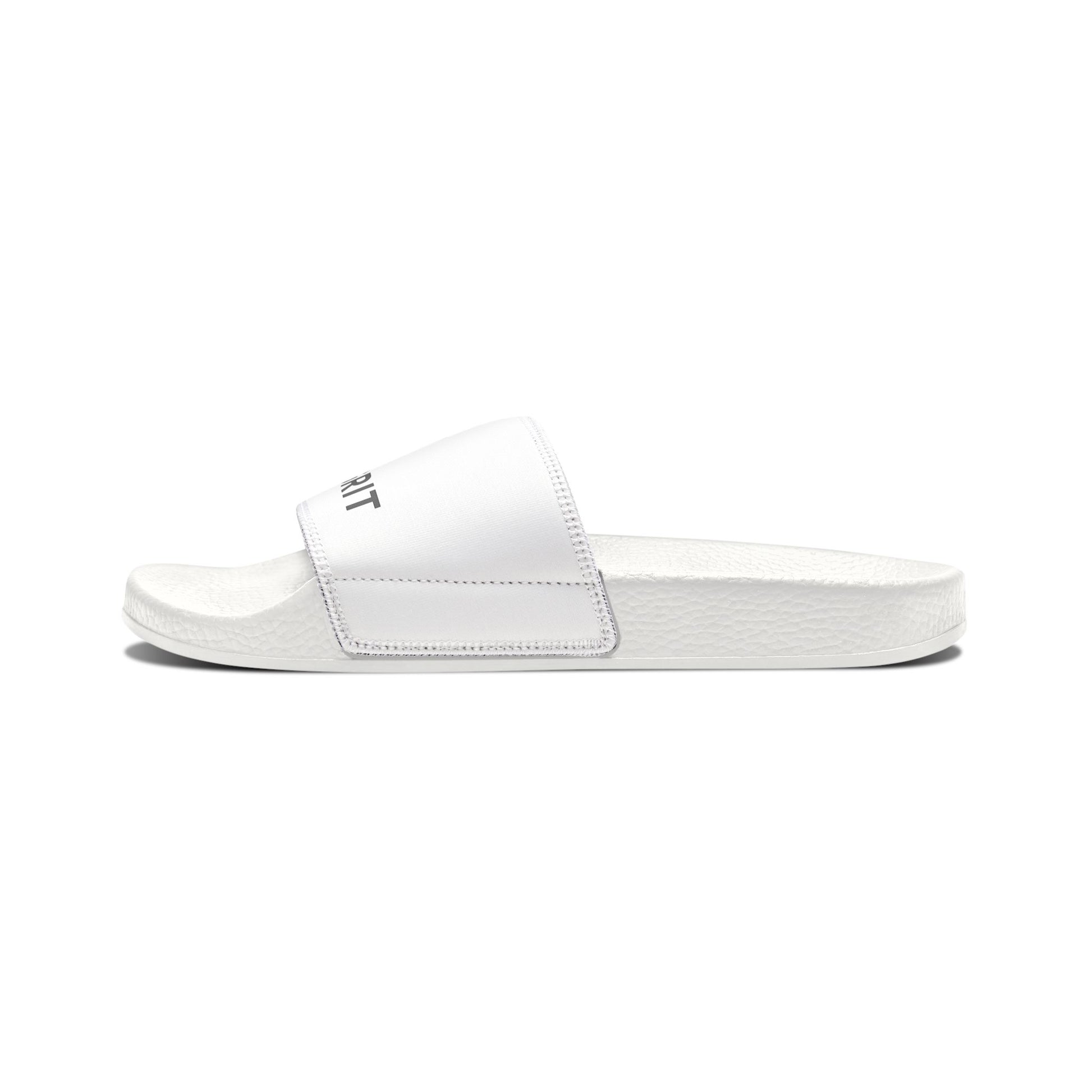 Men's White Slide Sandals with Removable Strap — Casual Pool & Beach Slides - MetroGrit