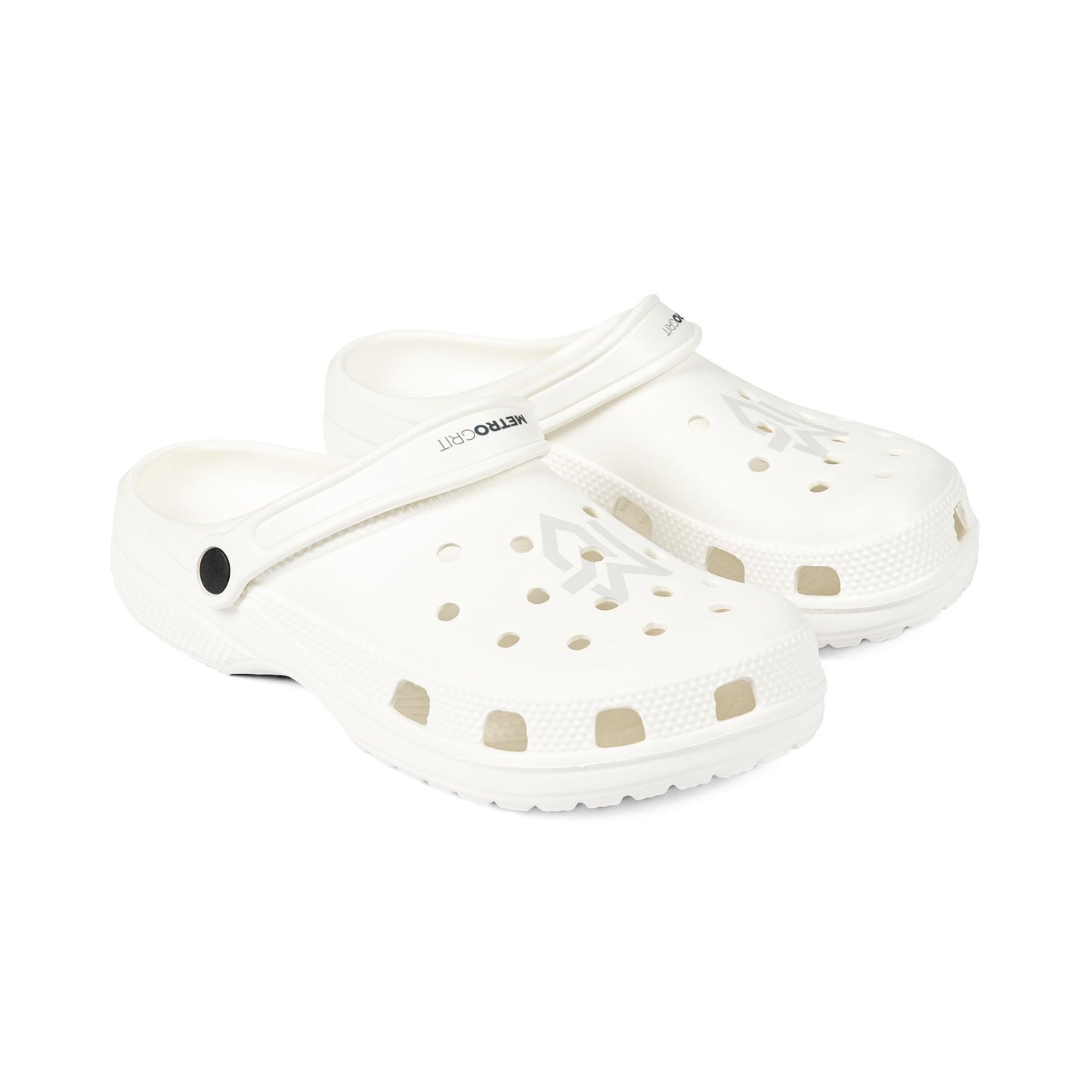 White EVA Foam Clogs — Lightweight Slip - On Garden & Beach Shoes - MetroGrit