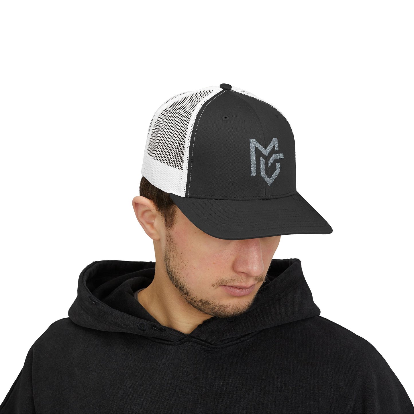 MG Logo Snapback Trucker Cap — Mesh Back Baseball Hat