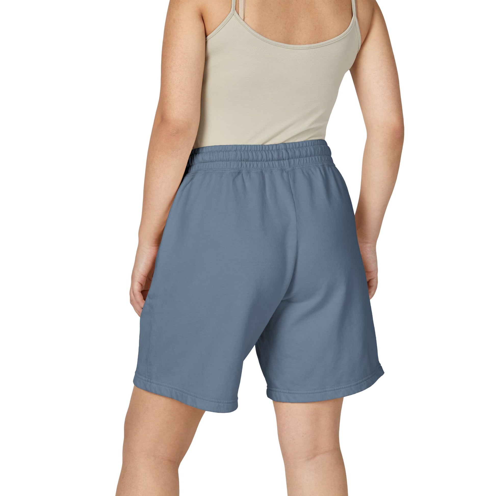Lightweight Garment - Dyed Fleece Sweat Shorts — Casual Drawstring Lounge Shorts - MetroGrit