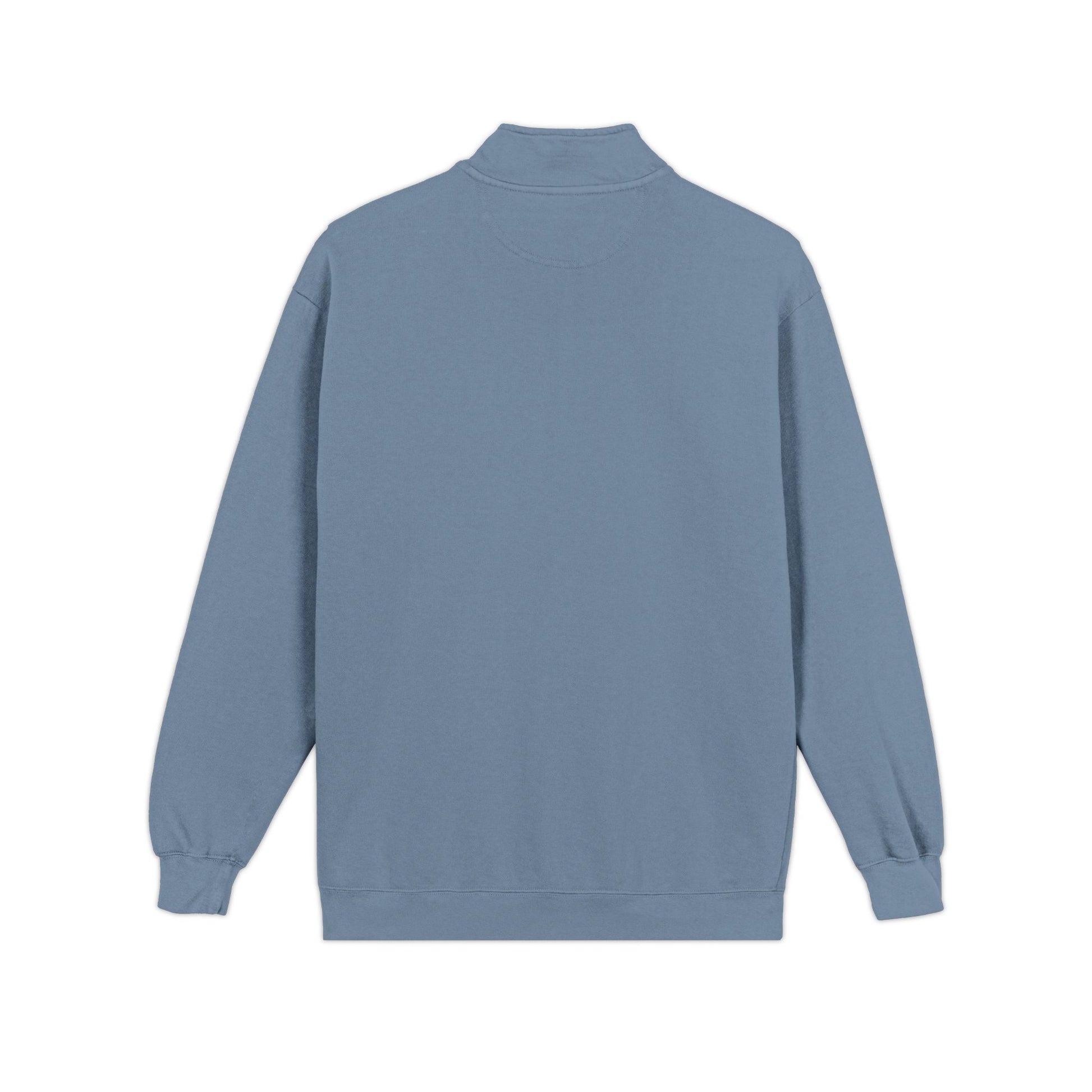 Embroidered Quarter - Zip Sweatshirt — Minimalist Chest Logo, Cozy Casual Pullover - MetroGrit
