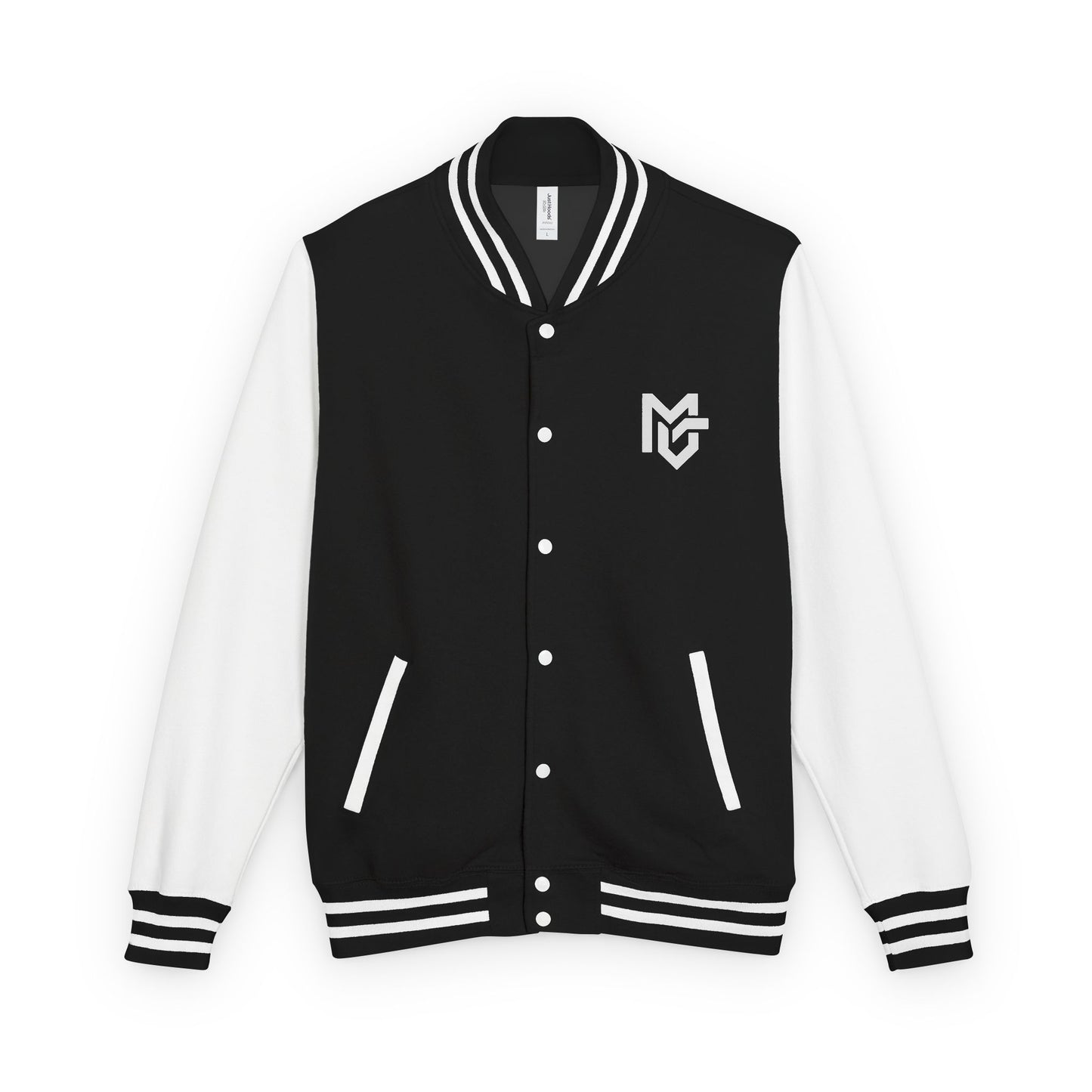 Varsity Letterman Jacket — Red & White Classic College Logo Jacket - MetroGrit