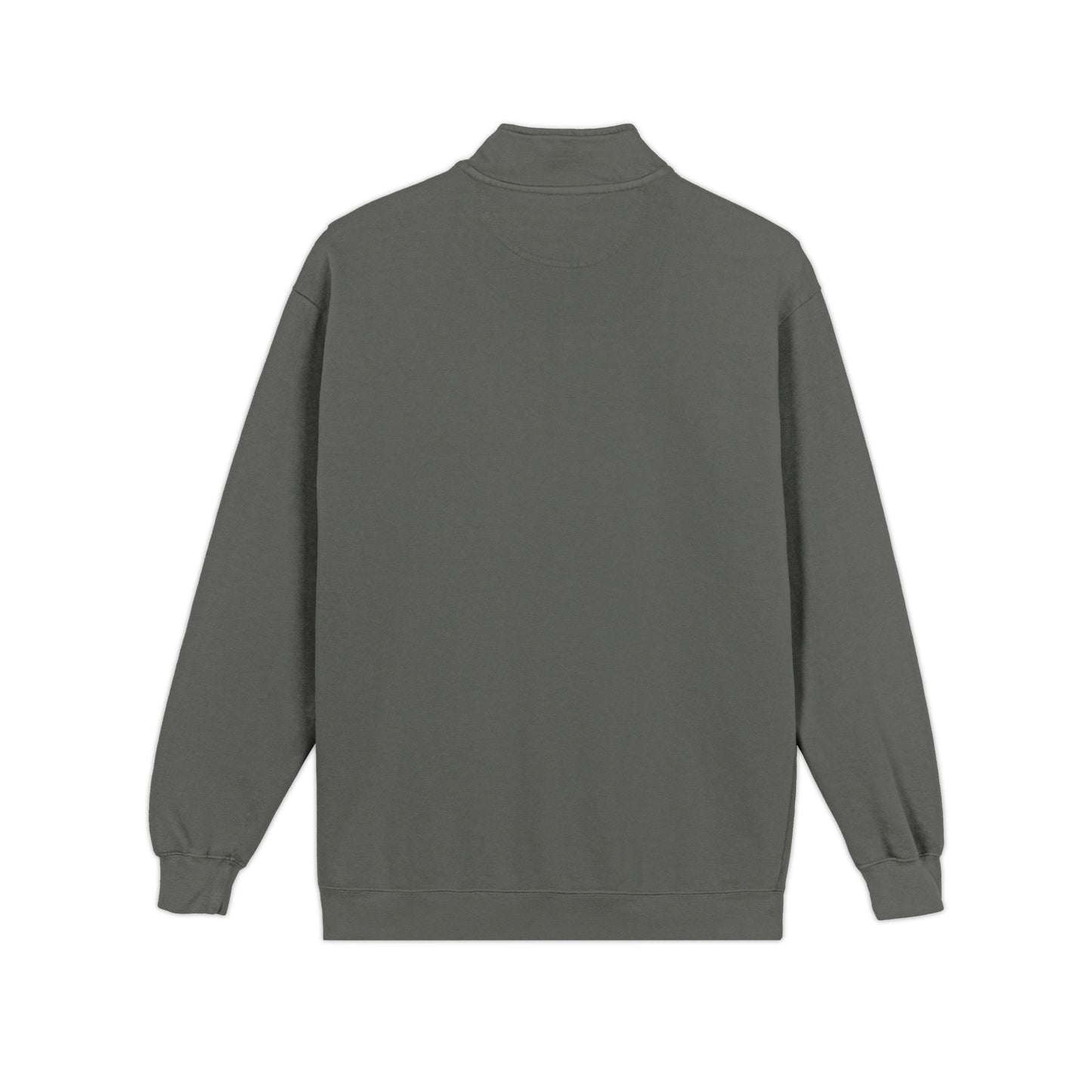 Embroidered Quarter - Zip Sweatshirt — Minimalist Chest Logo, Cozy Casual Pullover - MetroGrit