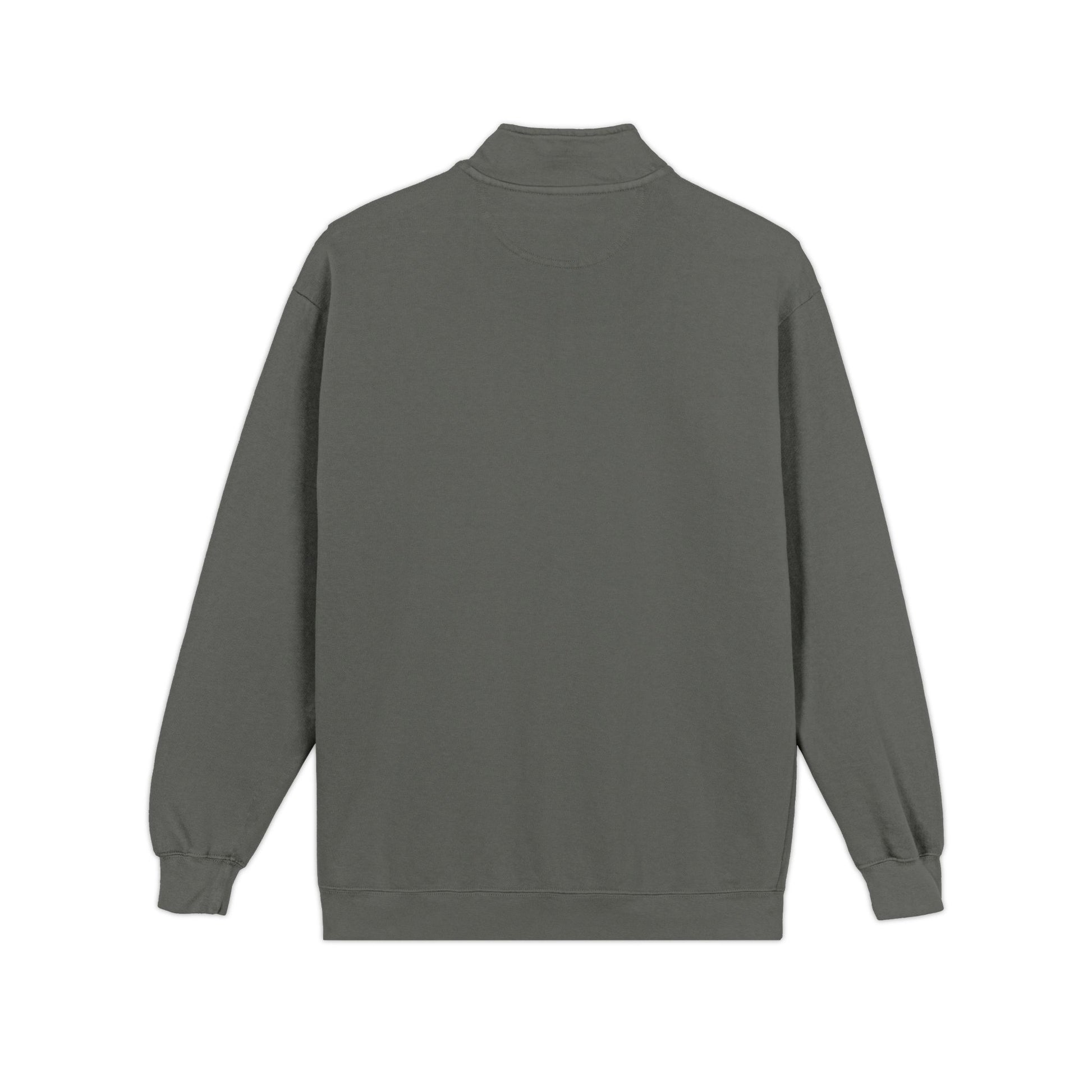 Embroidered Quarter - Zip Sweatshirt — Minimalist Chest Logo, Cozy Casual Pullover - MetroGrit