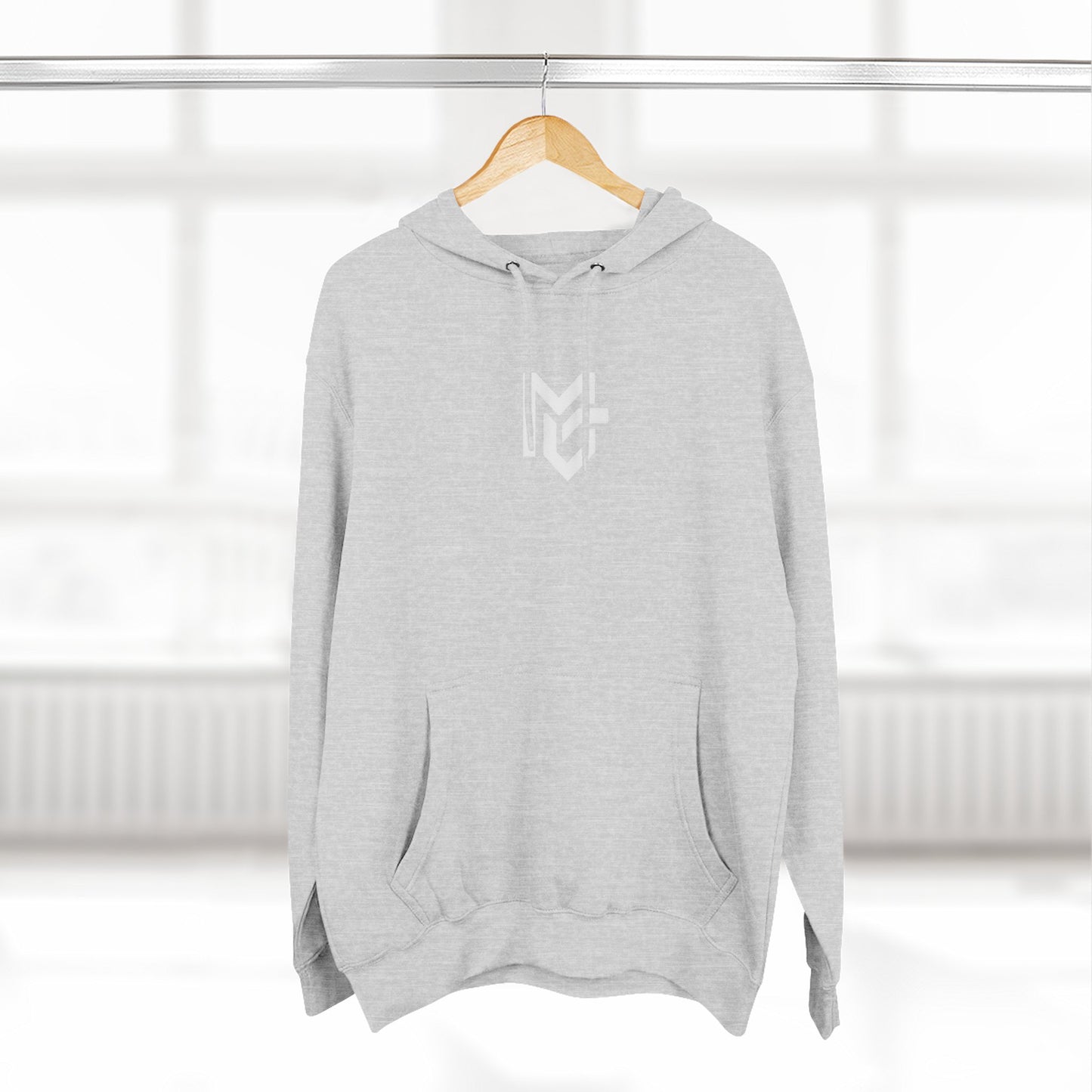 Three - Panel Fleece Hoodie — Classic Cozy Pullover Hoodie - MetroGrit