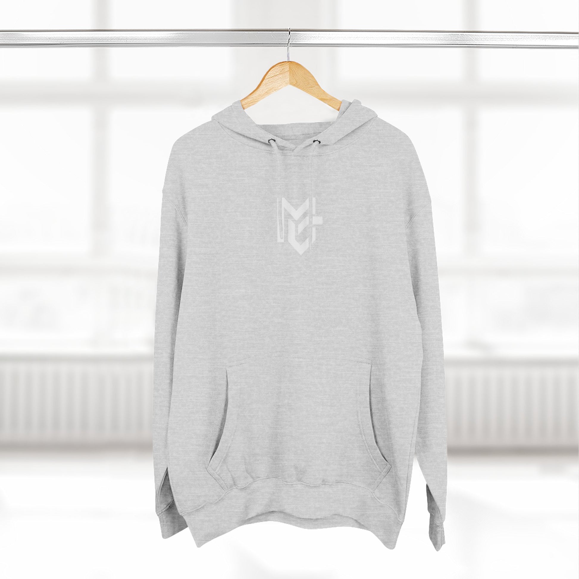 Three - Panel Fleece Hoodie — Classic Cozy Pullover Hoodie - MetroGrit