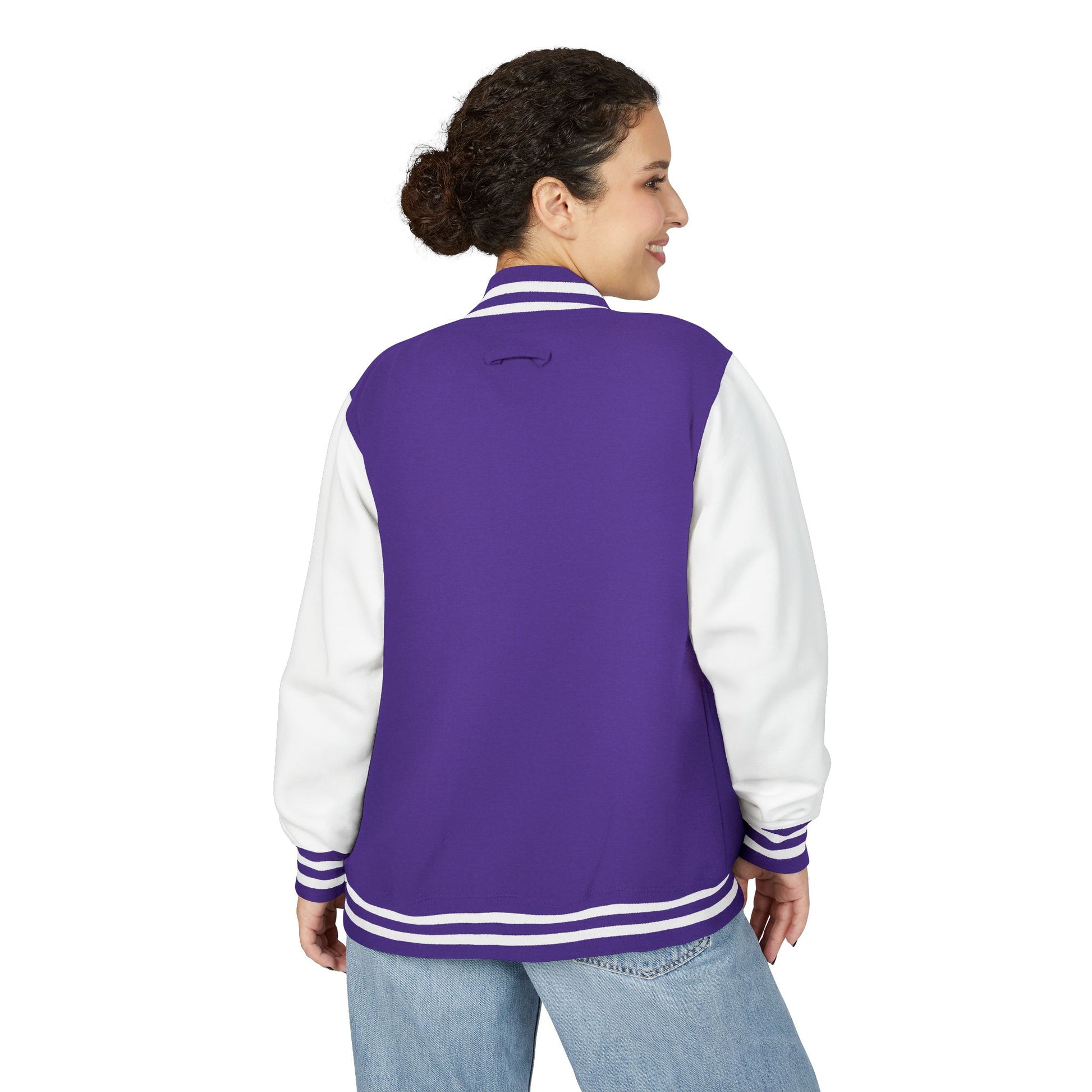 Varsity Letterman Jacket — Red & White Classic College Logo Jacket - MetroGrit