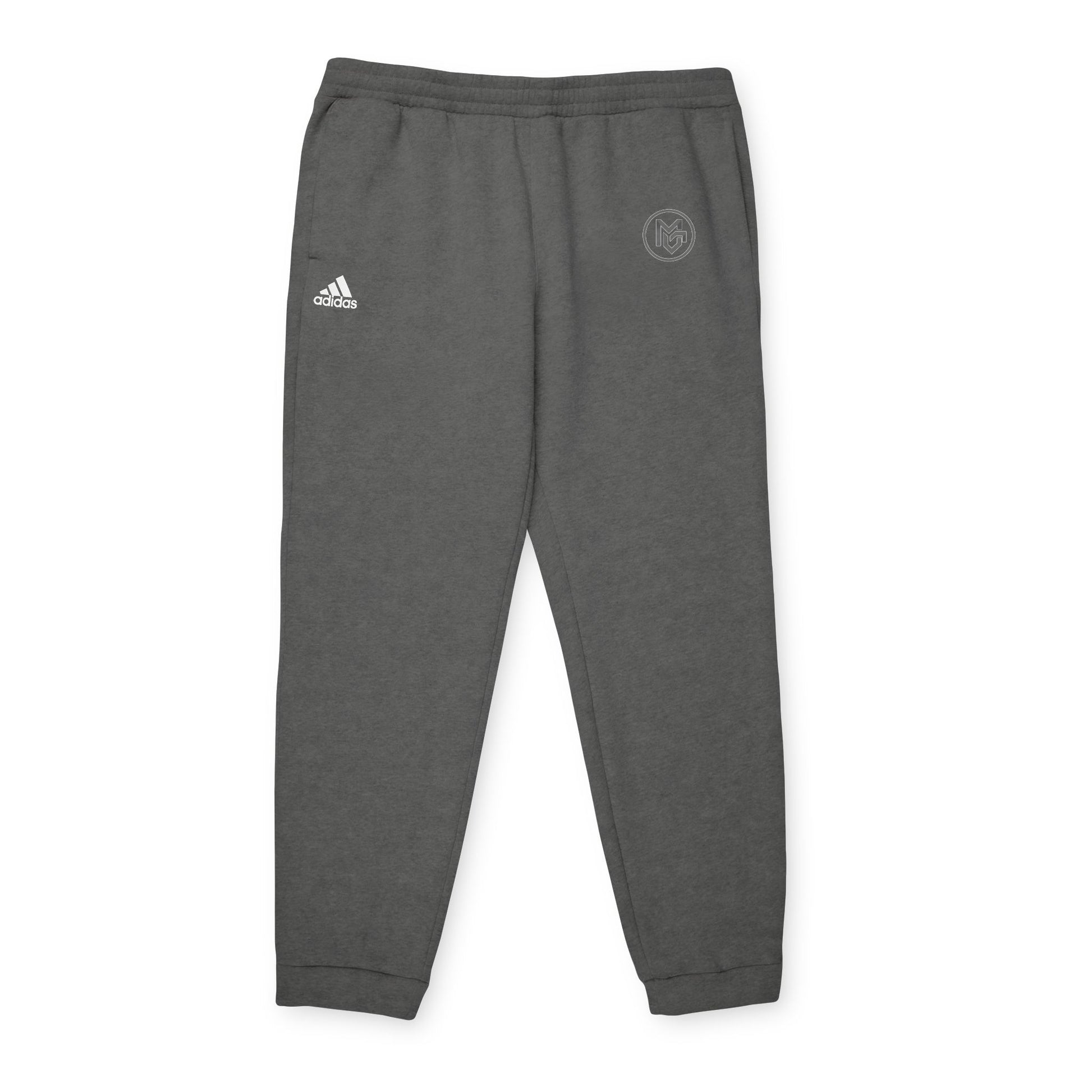 Adidas Grey Fleece Joggers – Comfortable Casual Sweatpants with Logo - MetroGrit