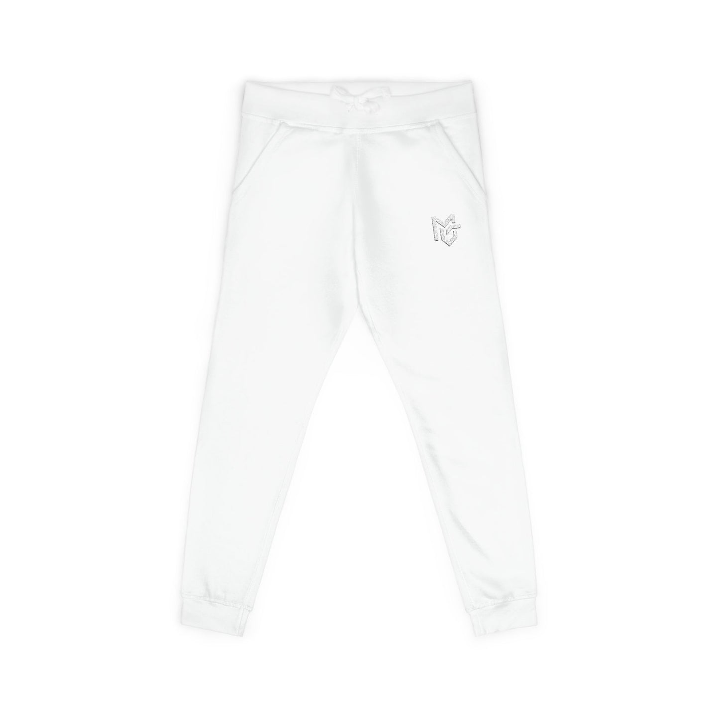 Embroidered Heart Logo Sweatpants — Cozy Fleece Joggers - MetroGrit