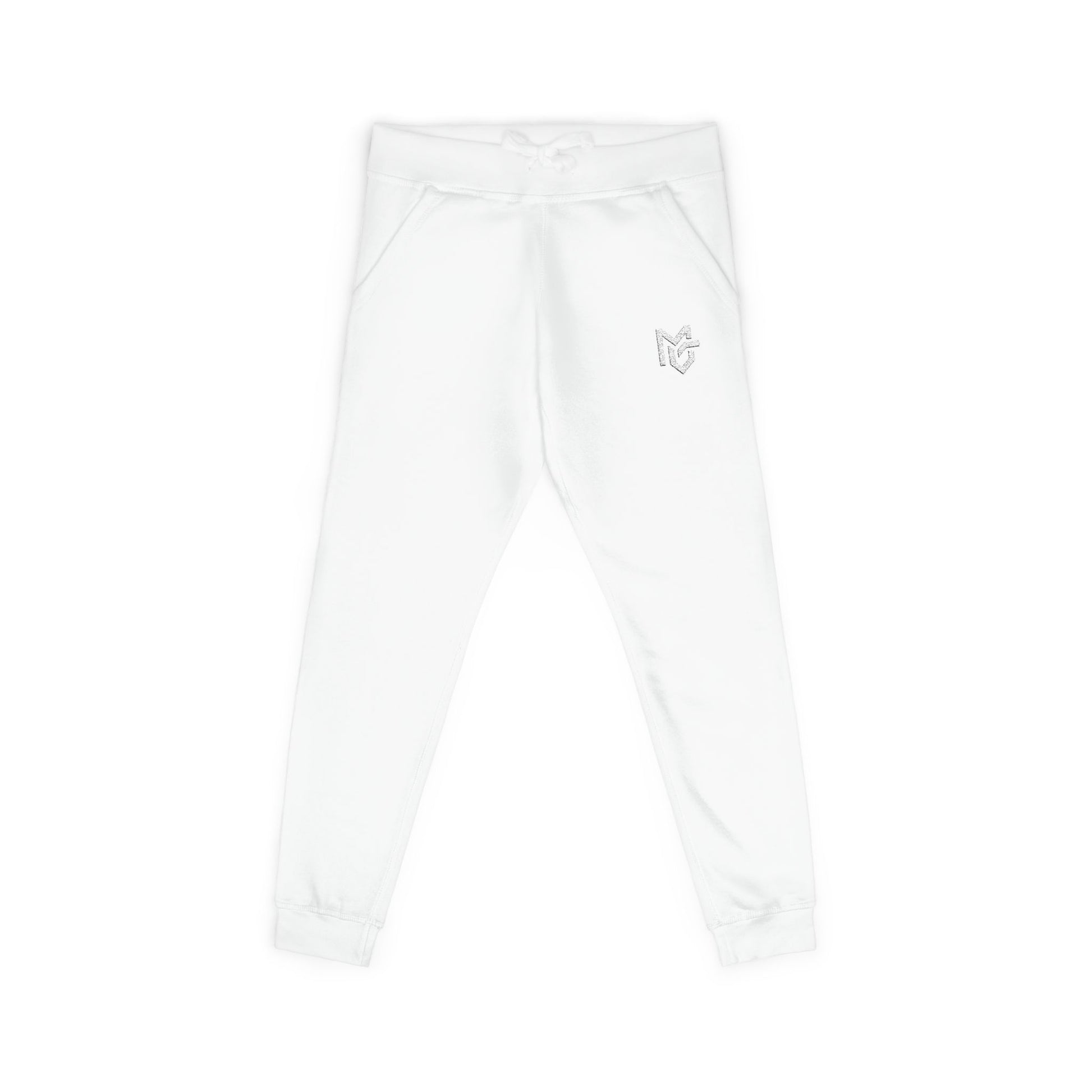 Embroidered Heart Logo Sweatpants — Cozy Fleece Joggers - MetroGrit