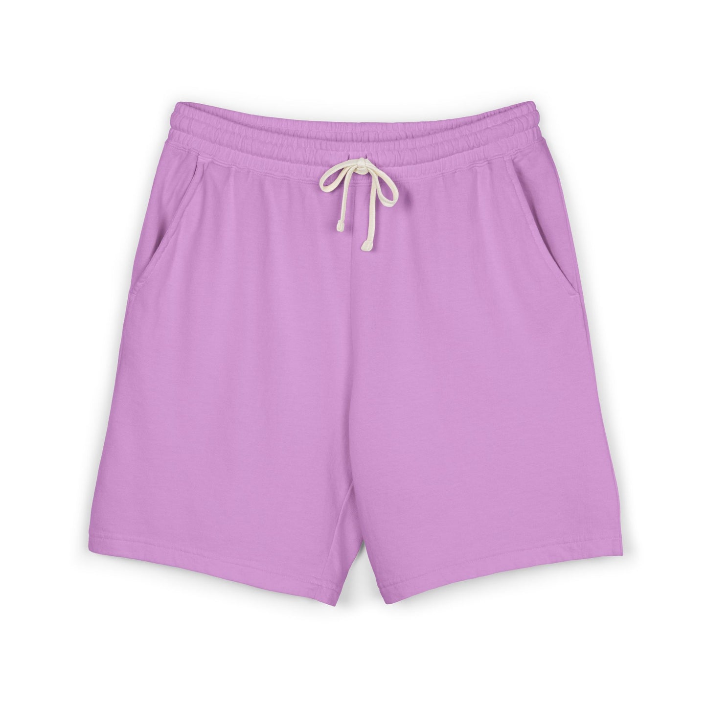 Lightweight Garment - Dyed Fleece Sweat Shorts — Casual Drawstring Lounge Shorts - MetroGrit