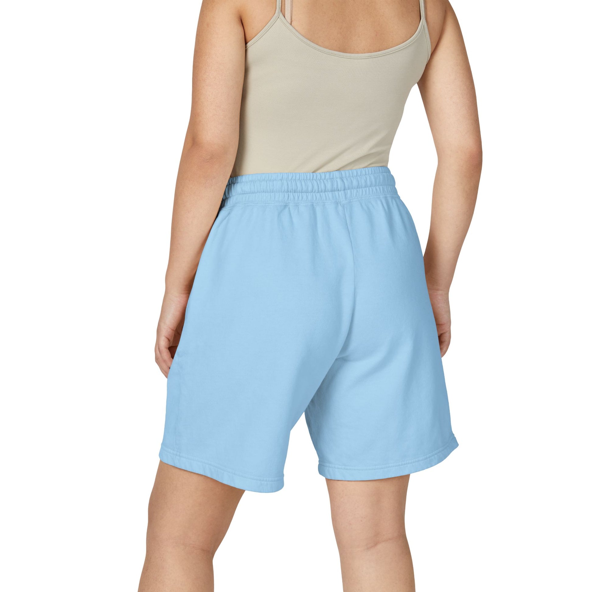 Lightweight Garment - Dyed Fleece Sweat Shorts — Casual Drawstring Lounge Shorts - MetroGrit