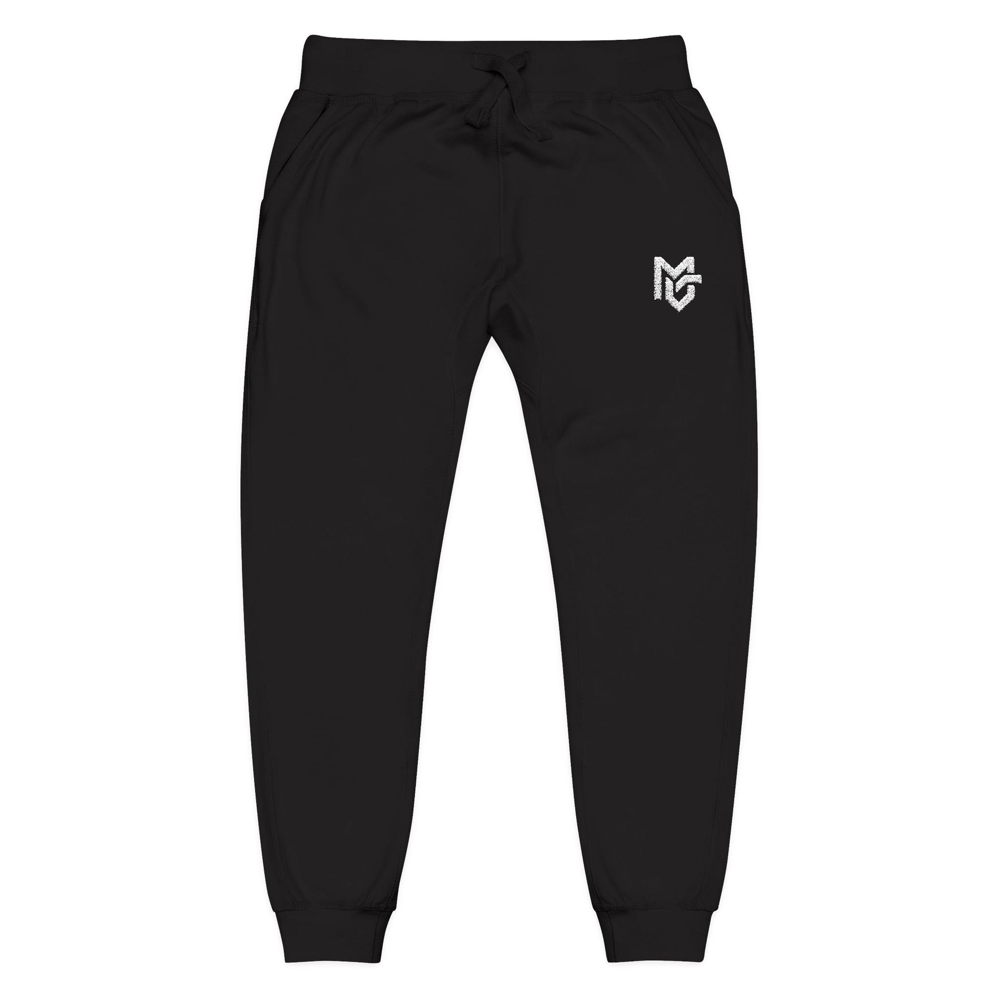 Embroidered Heart Logo Sweatpants — Cozy Fleece Joggers - MetroGrit