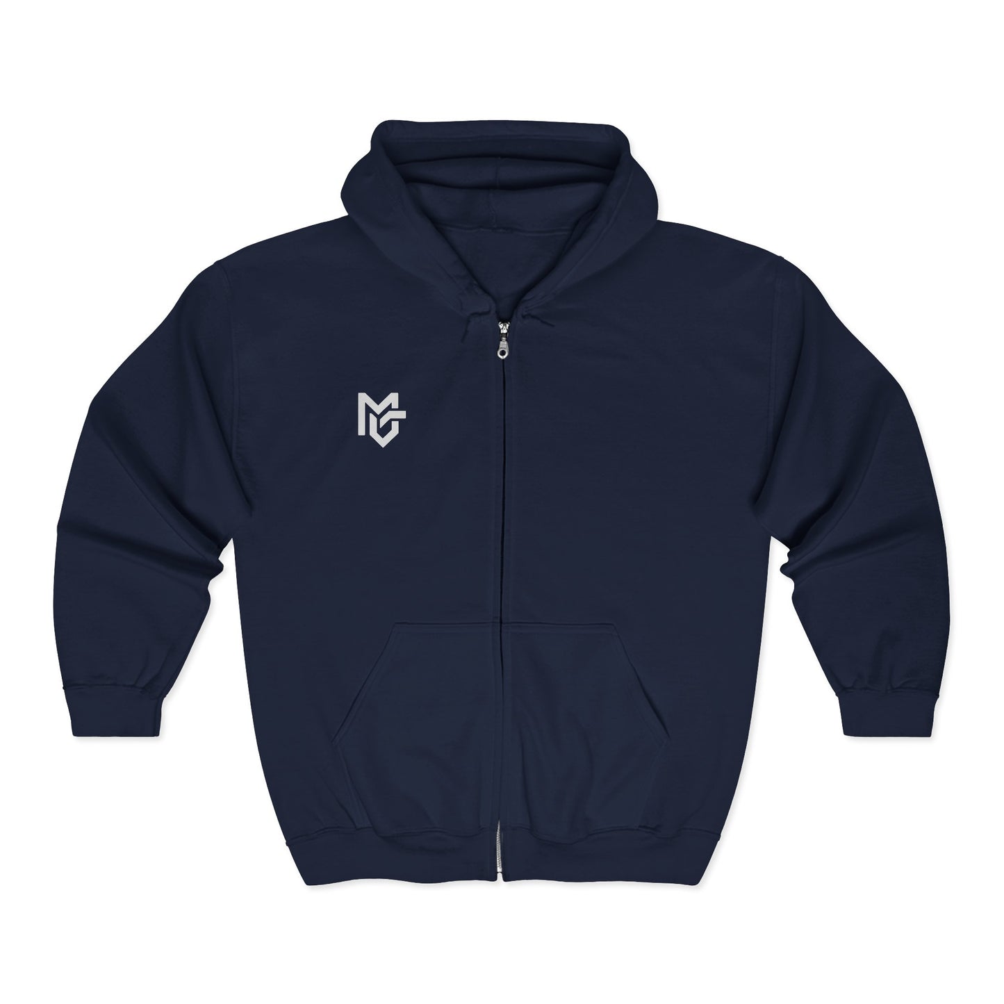MetroGrit Full - Zip Hoodie — Logo Zip - Up Sweatshirt - MetroGrit