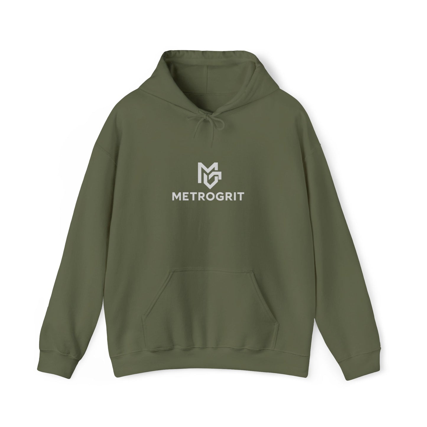 MetroGrit Logo Hoodie | Minimal Brand Logo Pullover